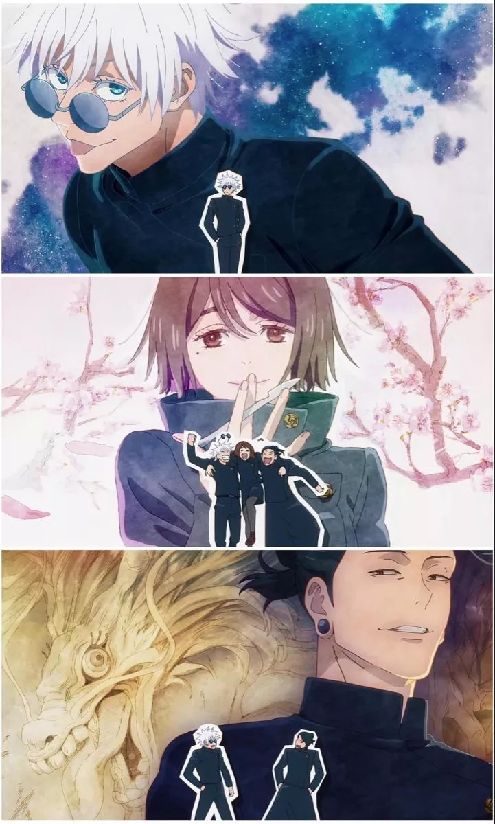 GOJO SATORU SUGURU GETO IEIRII SHOKO