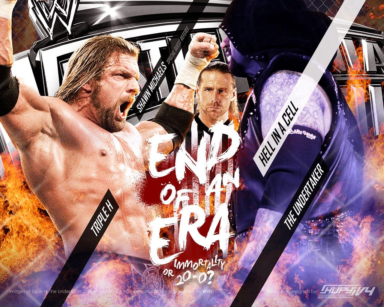 WWE image Wrestlemania 28:Triple H vs Undertaker HD wallpaper