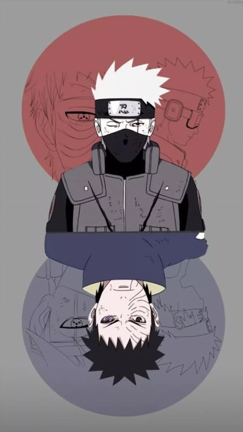 Obito kakashi, naruto, obito uchiha, HD phone wallpaper