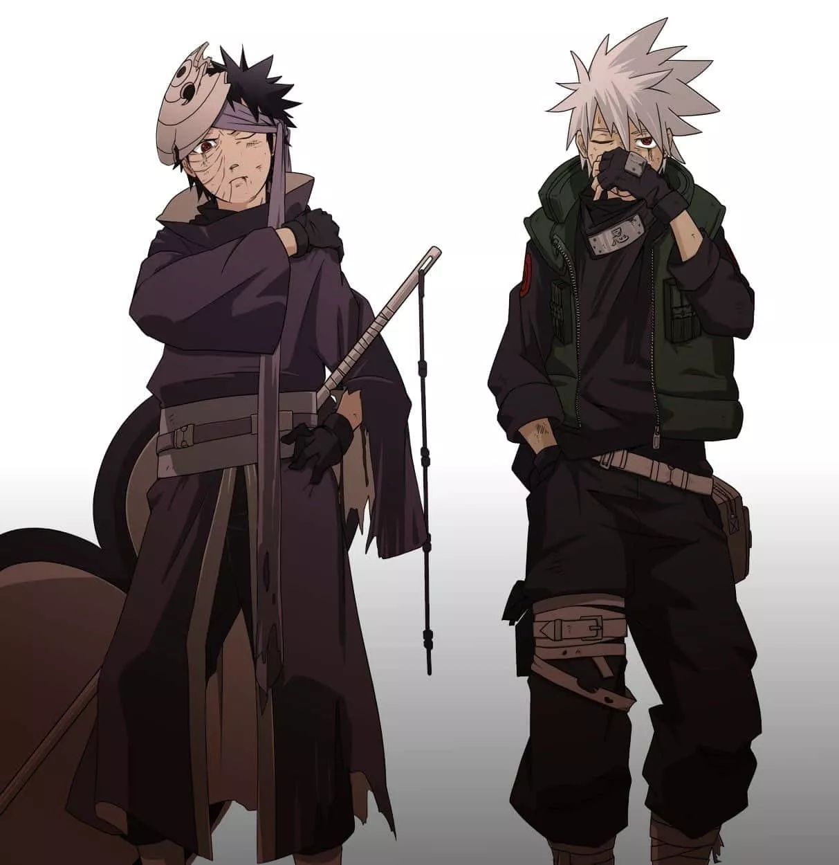 Download Kakashi And Obito Ninjas Wallpaper
