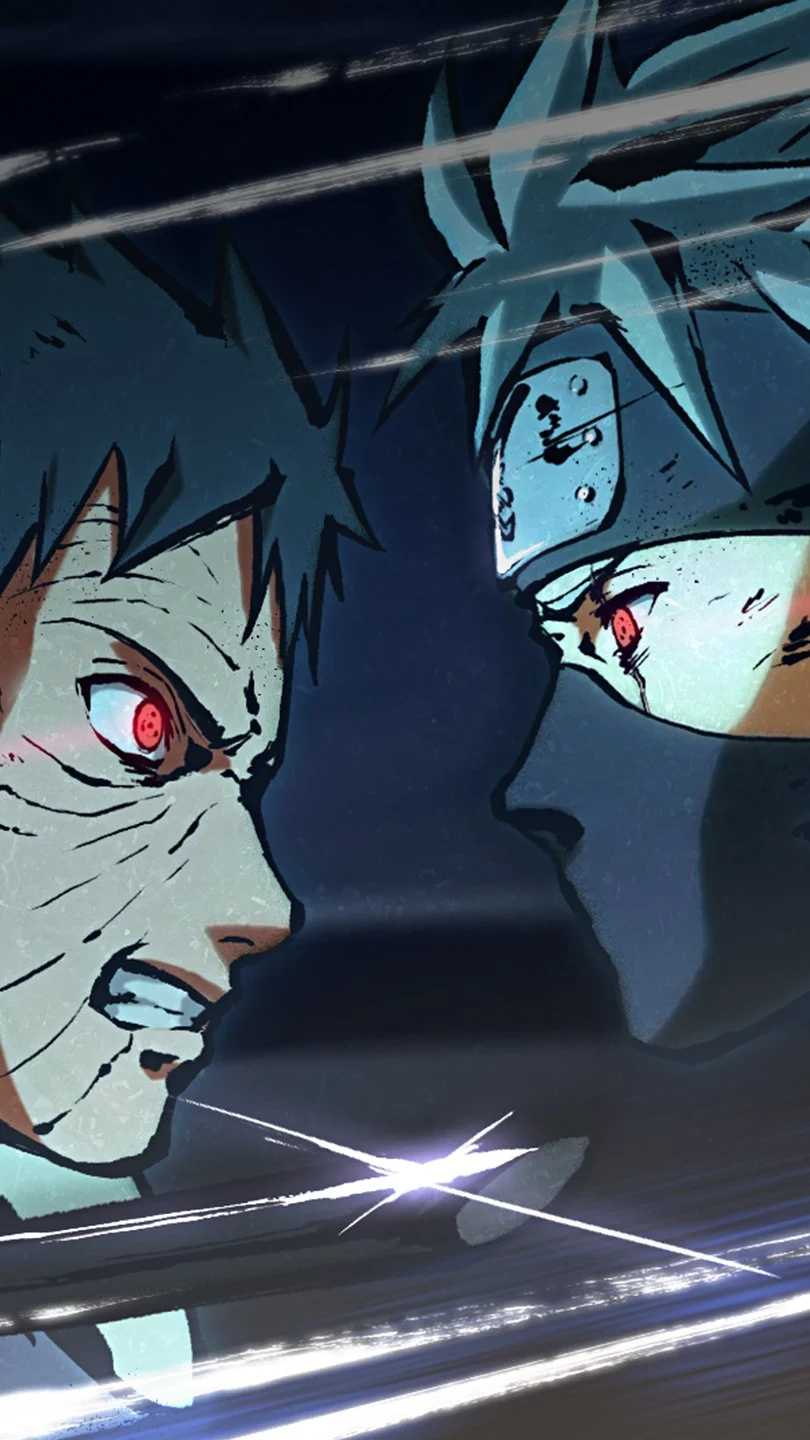 Obito Uchiha vs Kakashi Hatake Anime Wallpaper 2k for iPhone and Mobile Phone