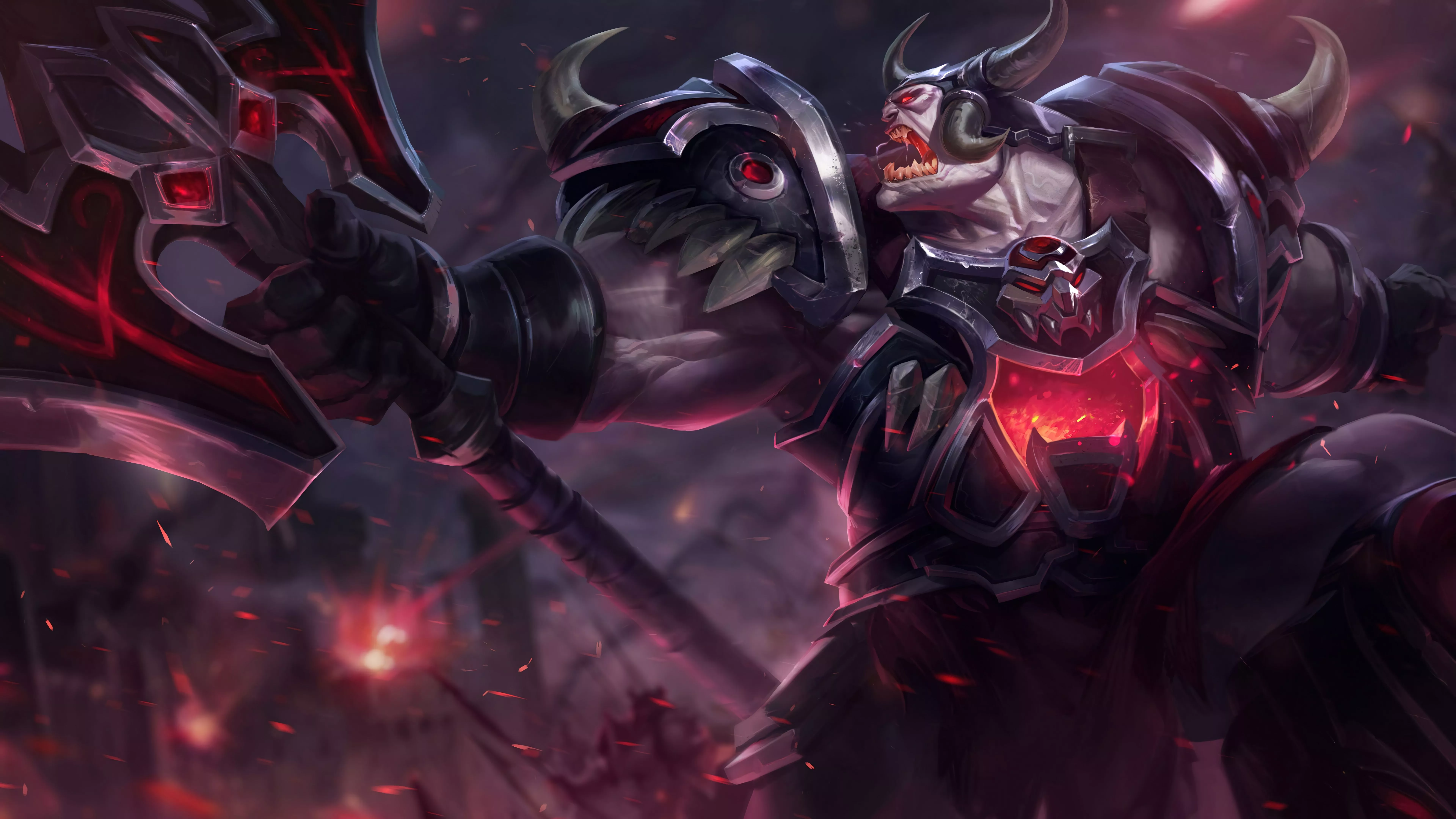 8K Ultra HD Wallpaper of Sion in League