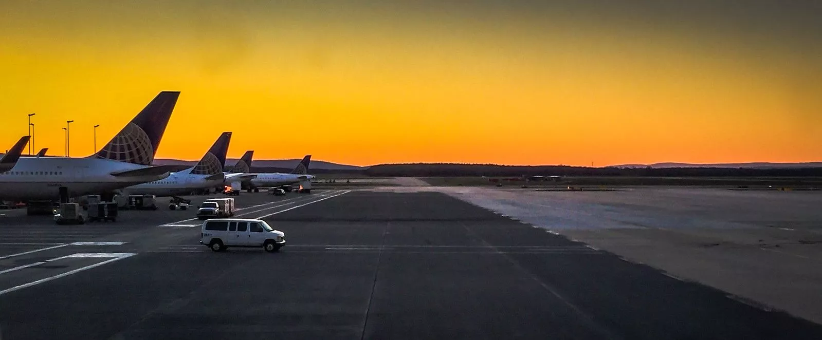 Sunset at Dulles Airport