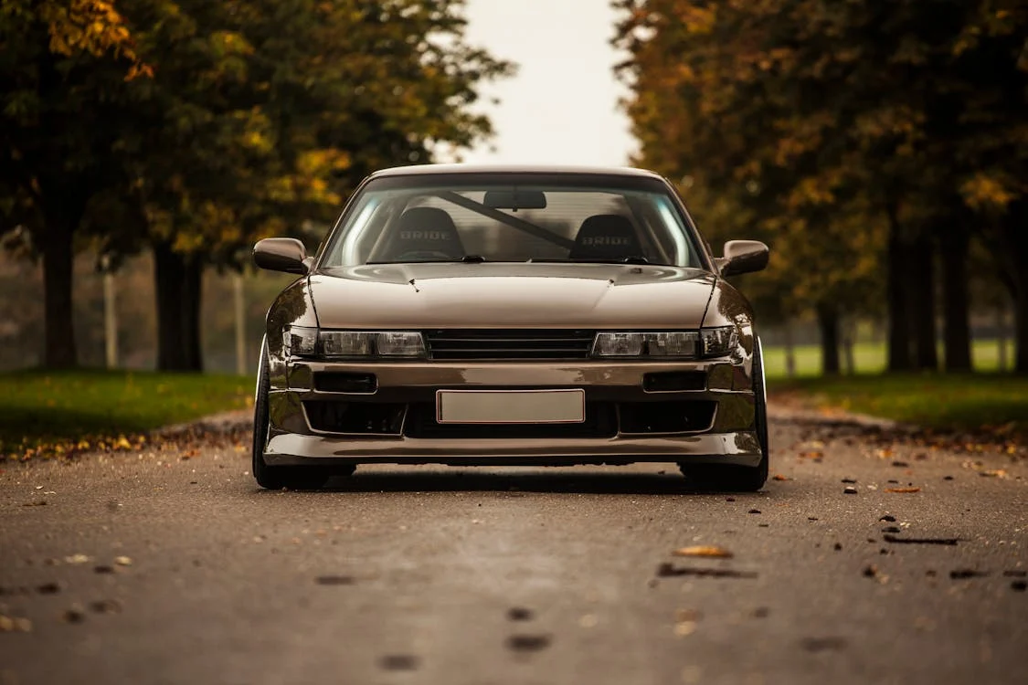 Brown Nissan Silvia on the Road · Free