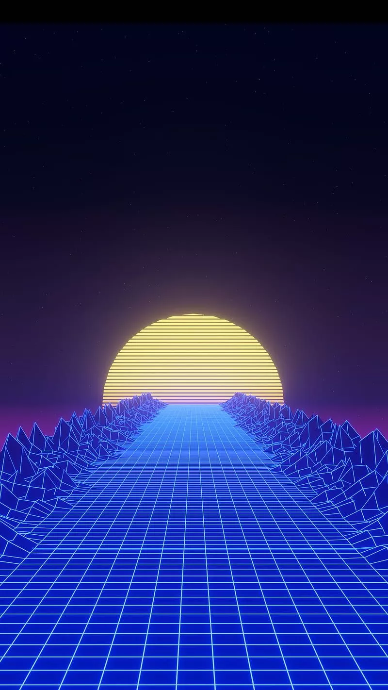 HD new retro wave wallpaper