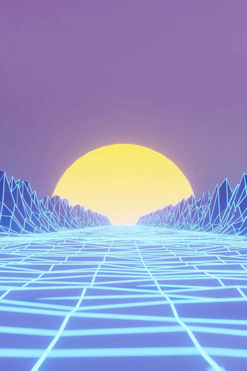 HD new retro wave wallpaper