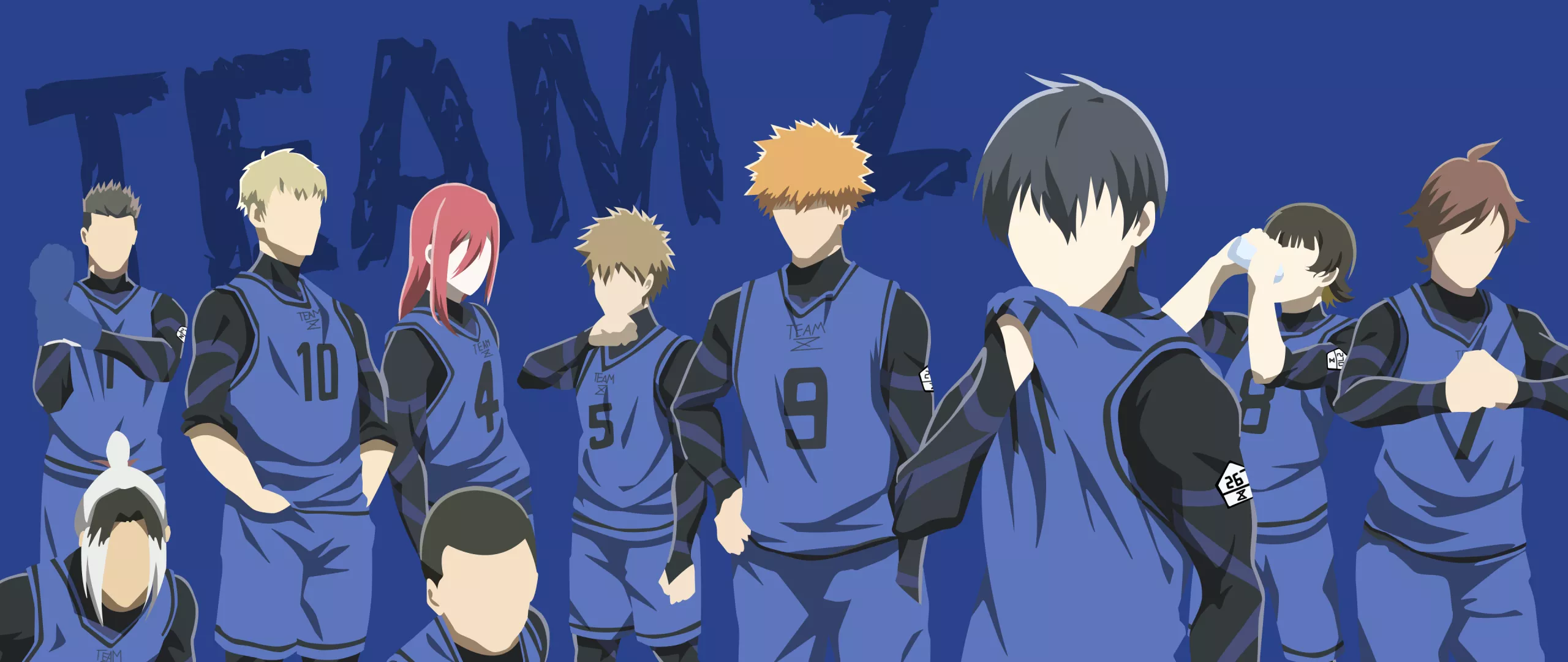 Team Z (Blue Lock) Wallpaper 4K