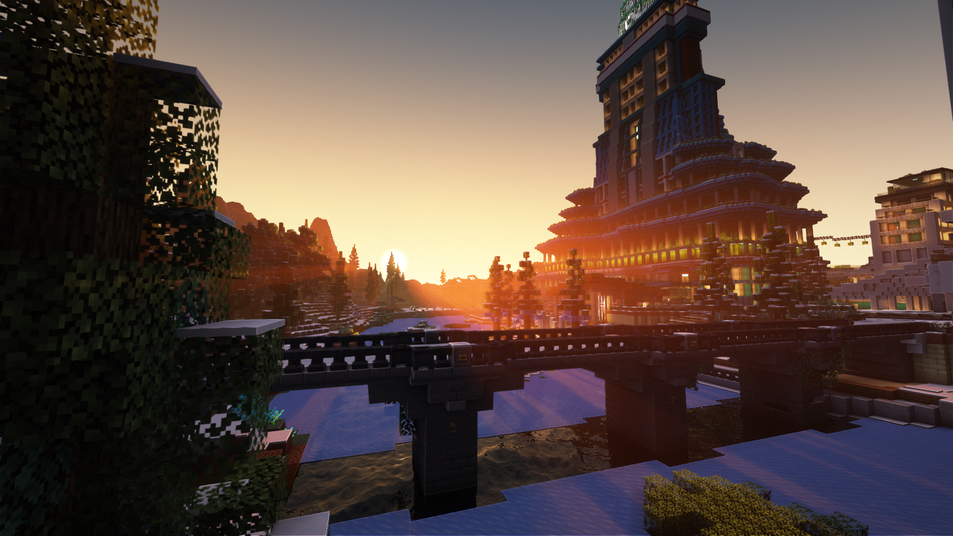 Christmas CubeCraft lobby