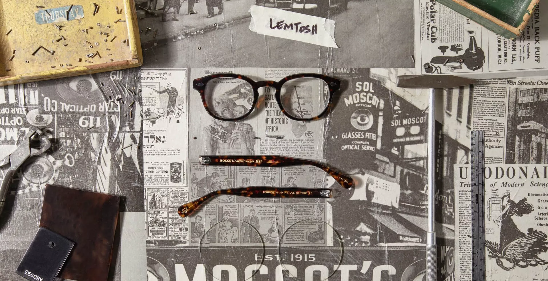 ▷MOSCOT LEMTOSH Color: Olive Brown