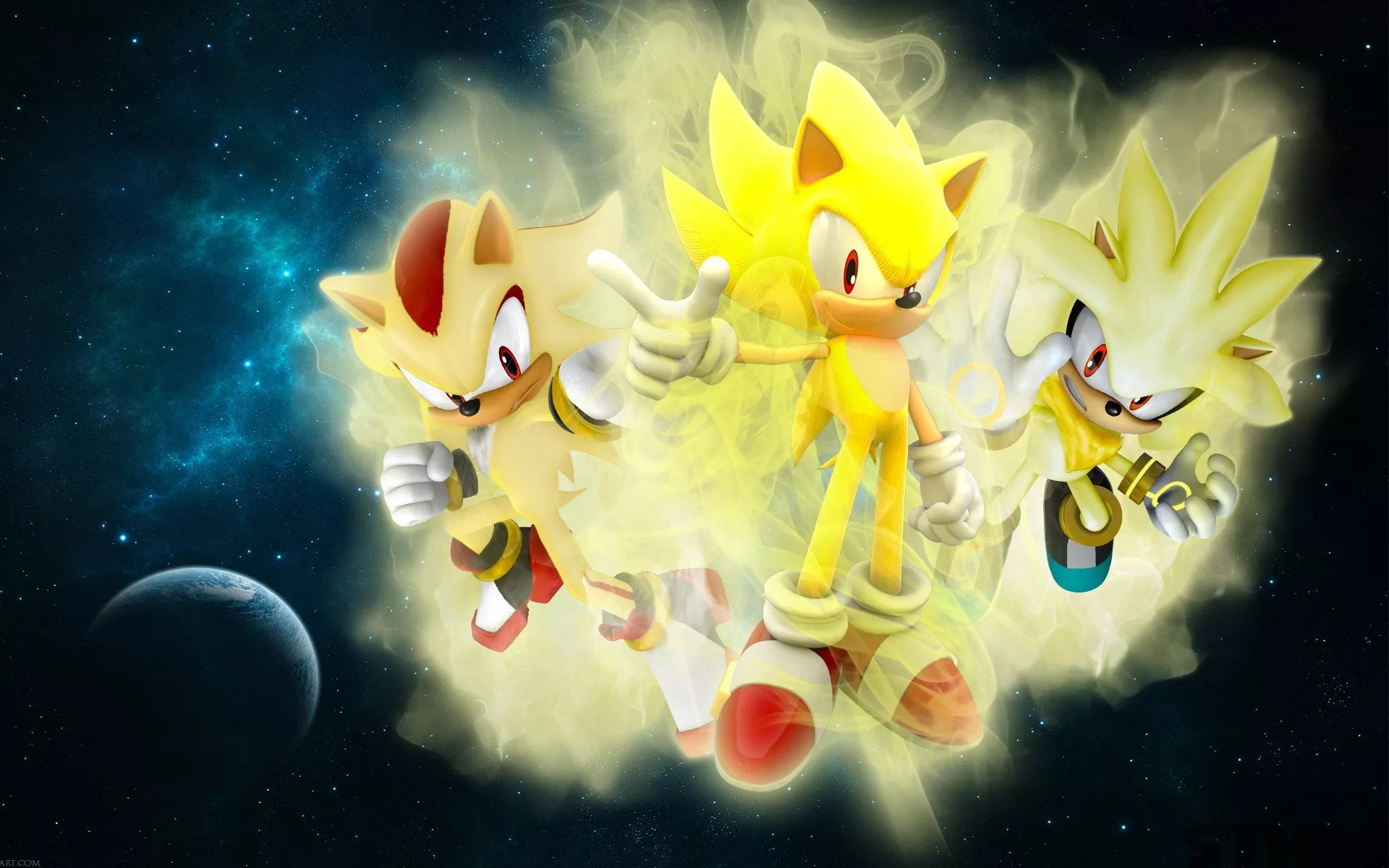 Super Trio HD Wallpaper: Sonic, Shadow
