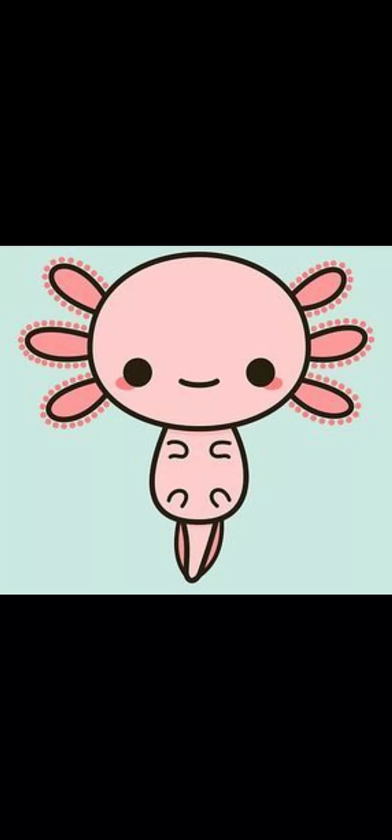 HD axolotl wallpaper
