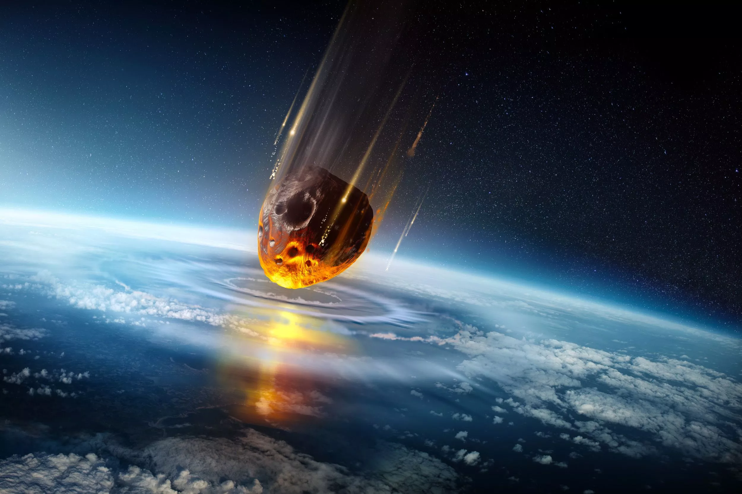 Impact of Massive Asteroid That Hit