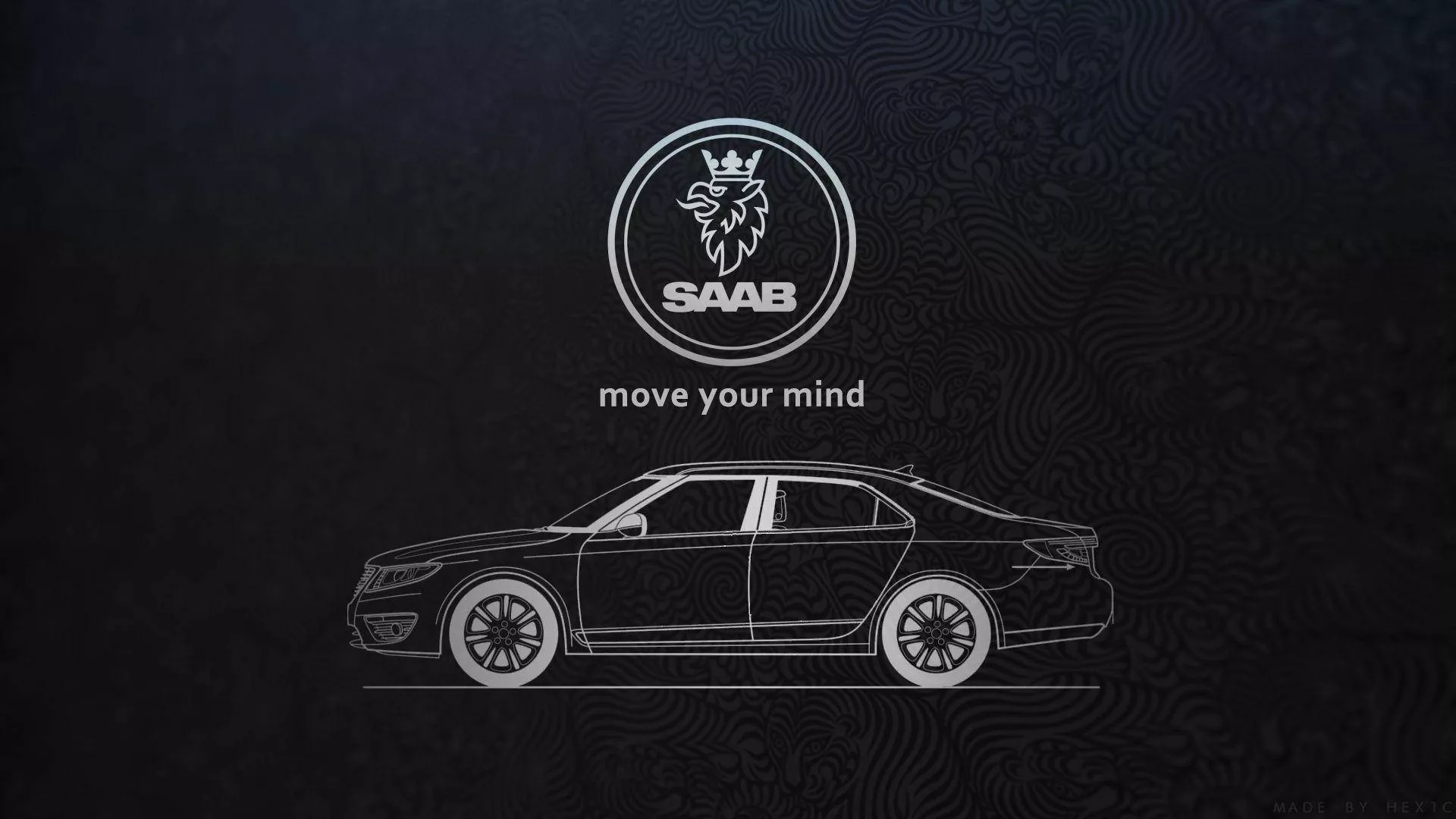 Saab Move Your Mind Poster Wallpaper