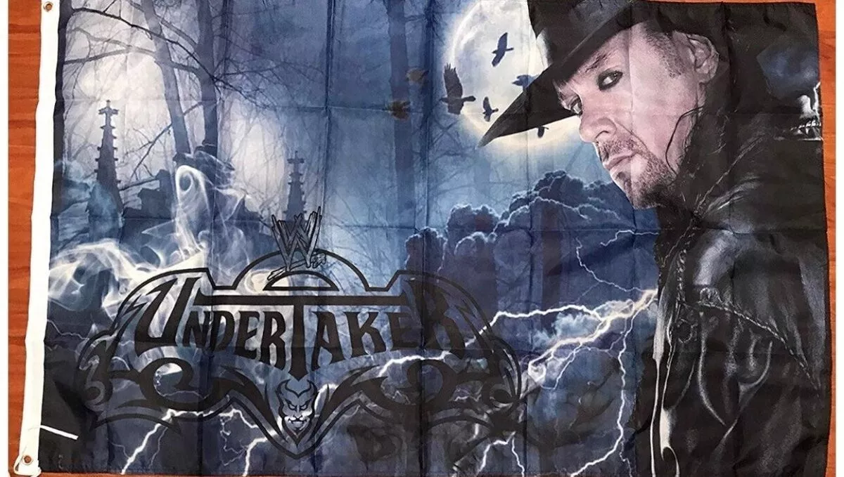 The Undertaker Wrestling Flag Banner