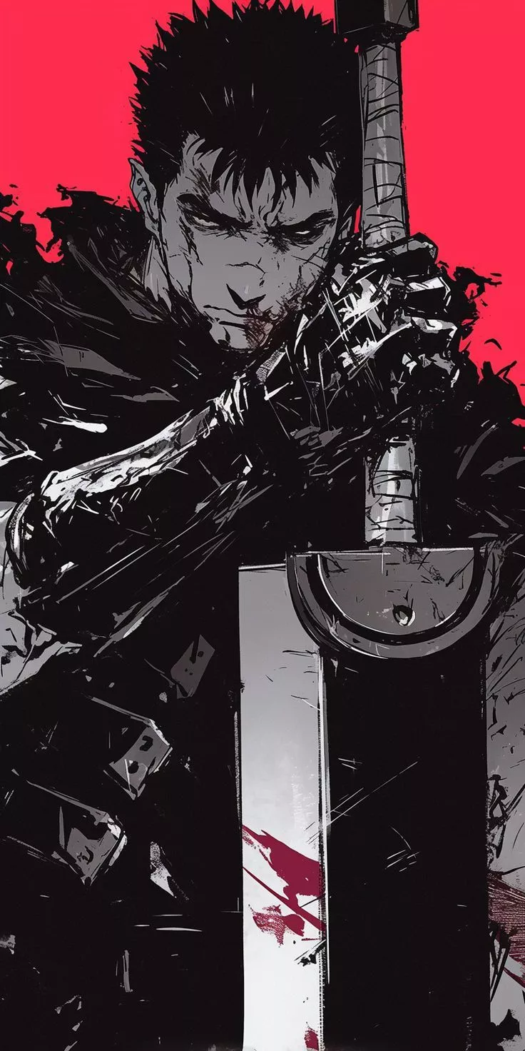 Berserk Guts. Anime Phone Wallpaper