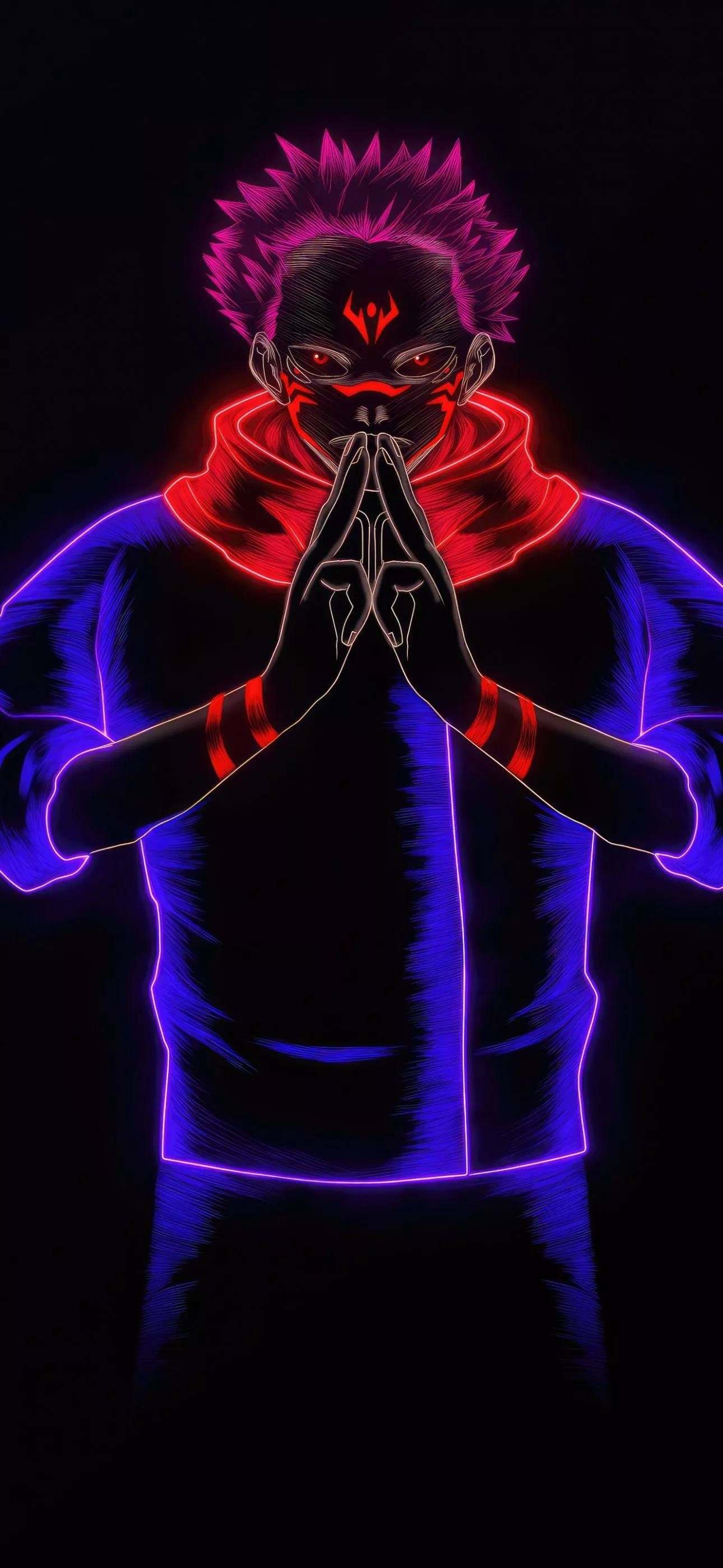 Sukuna Wallpaper 4K, AMOLED, 5K, Black