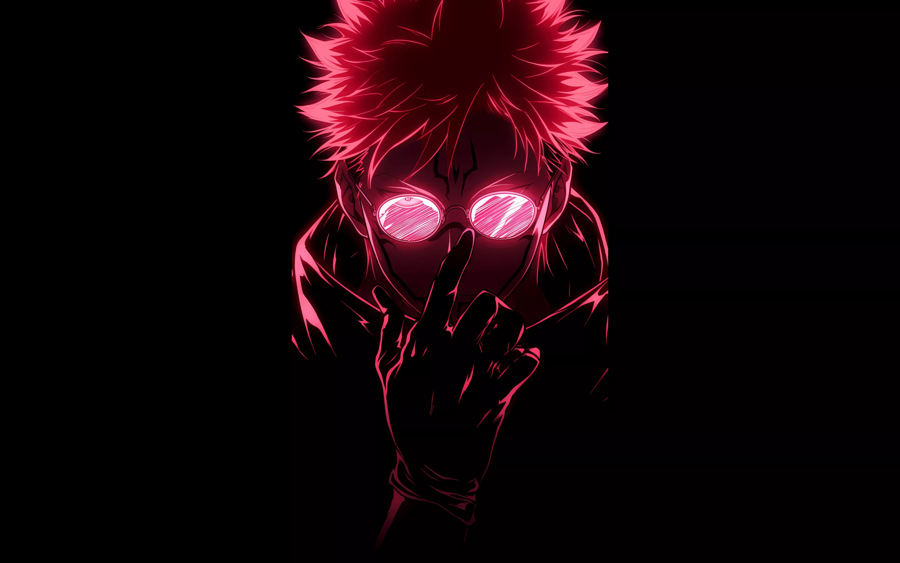 Dope Wallpaper 4K, Sukuna, Pink