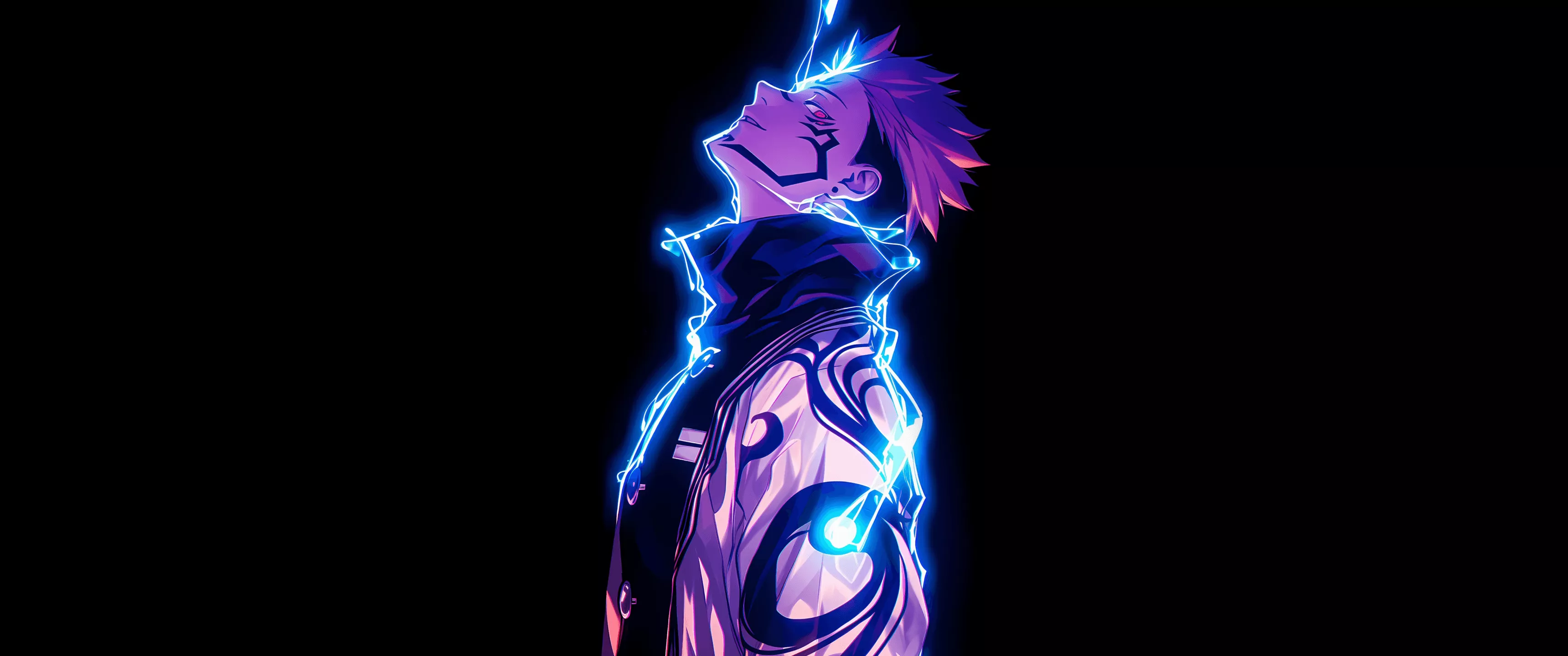 Sukuna Wallpaper 4K, Black background