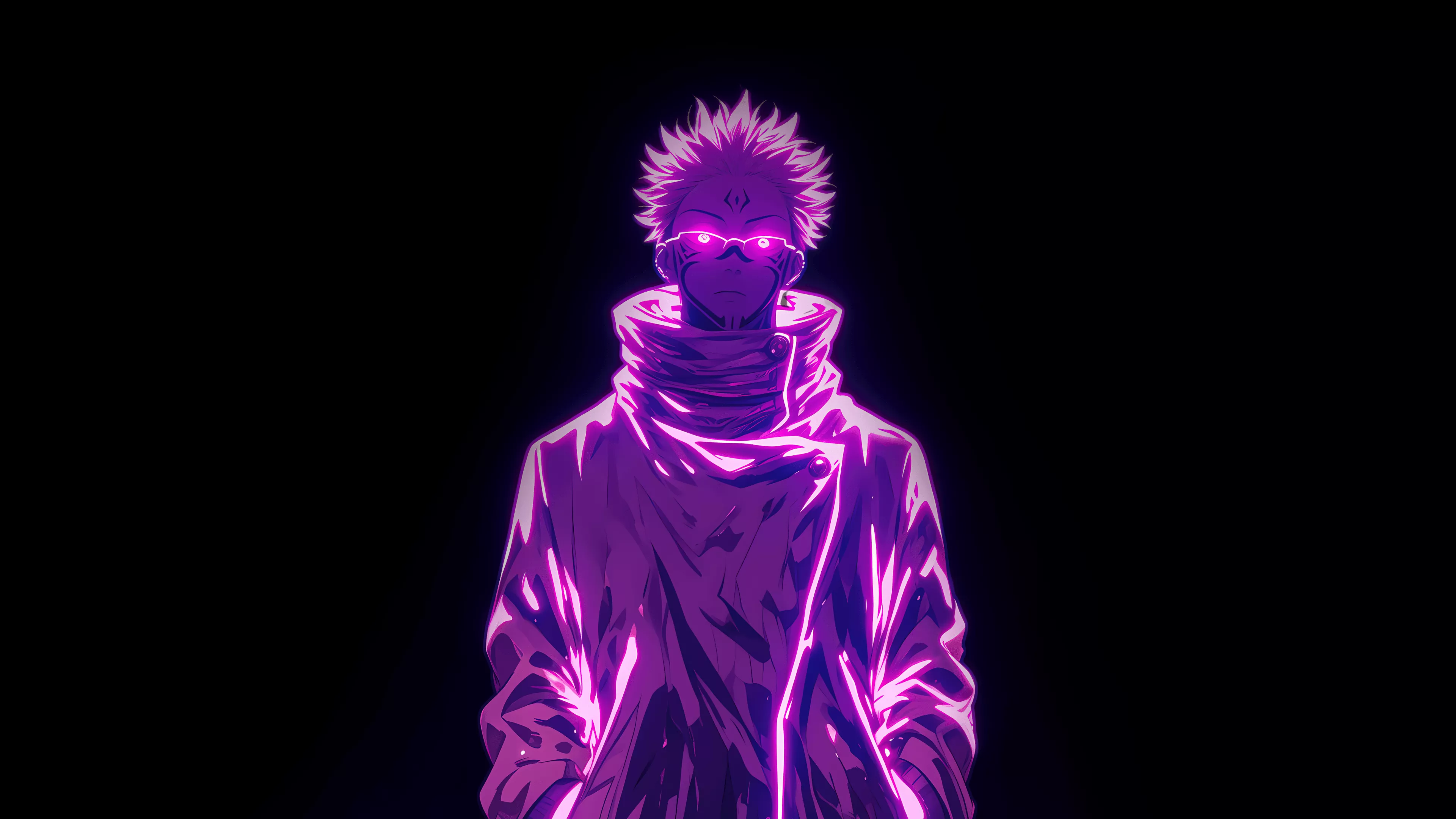 Sukuna Purple aesthetic AMOLED 5K Wallpaper