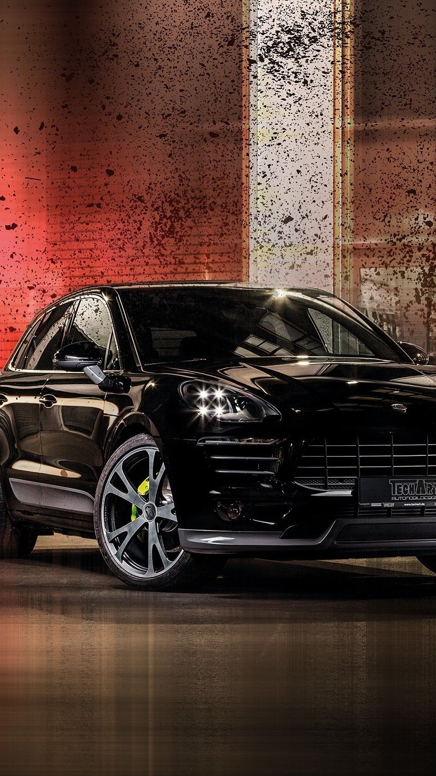 Porsche Macan black Wallpaper 2k HD