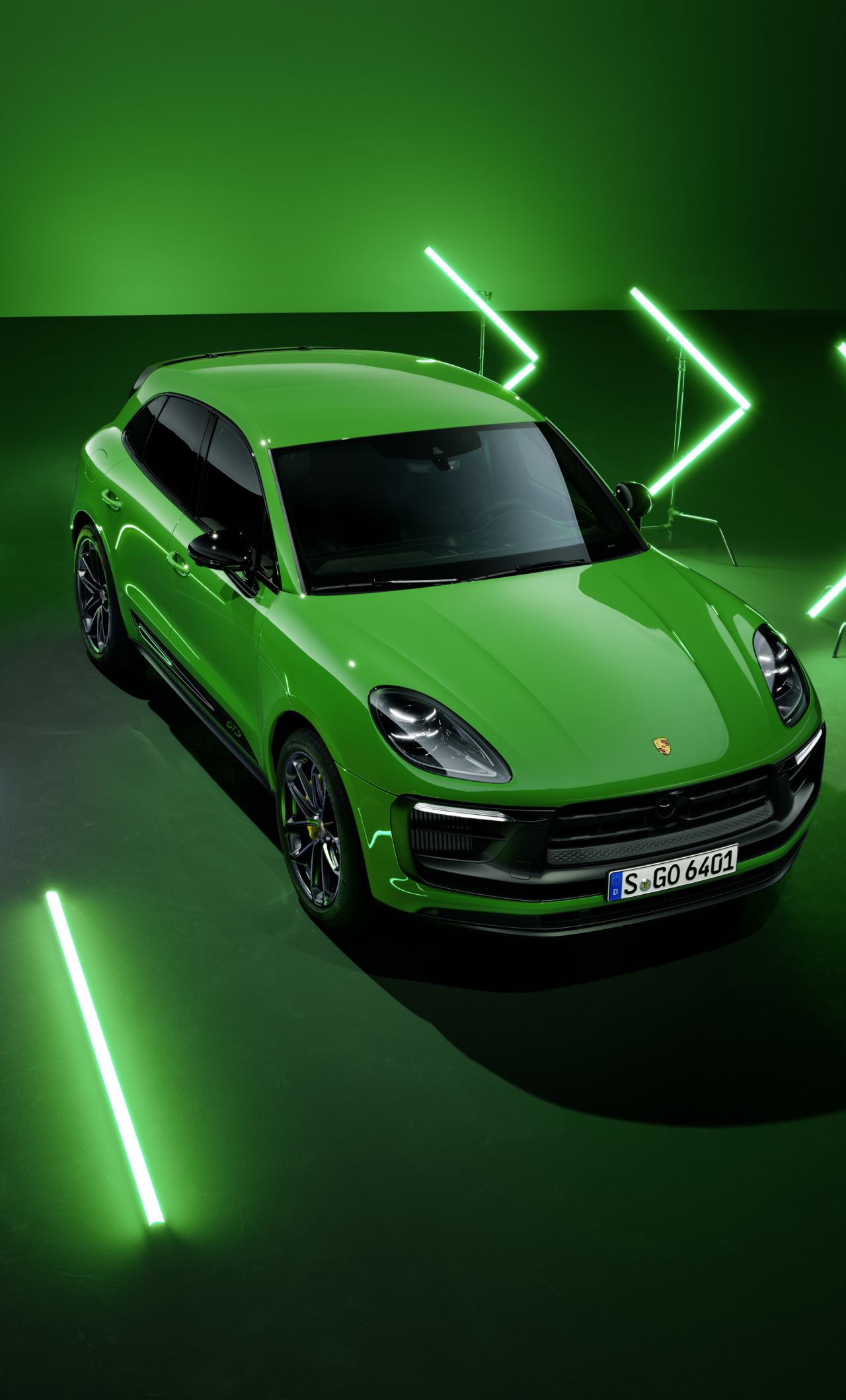 car, porsche macan, 2021, iphone