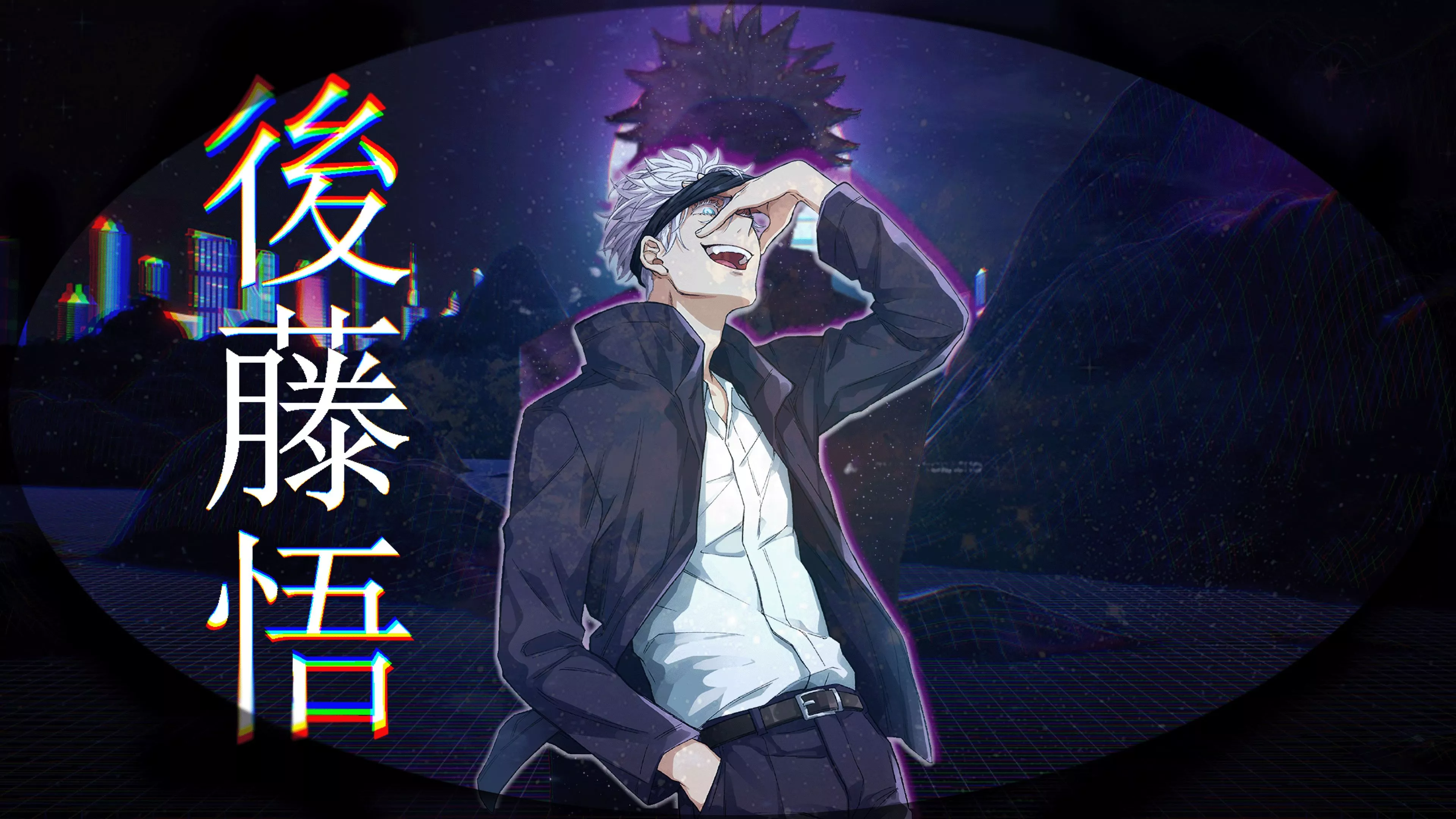 Satoru Gojo Dark Background 4K HD