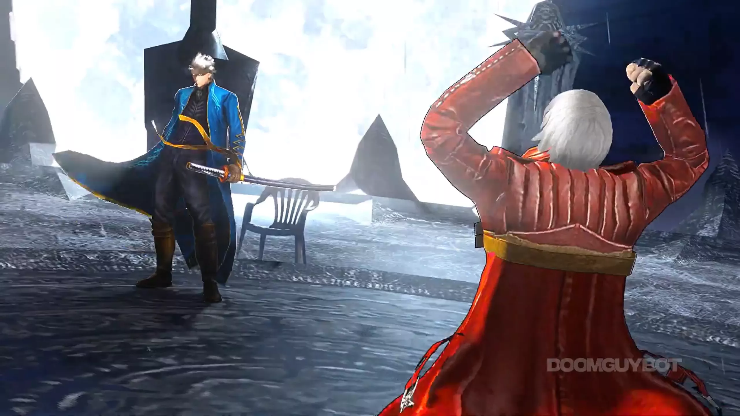 Live wallpaper Hakari Dance but its Dante [Devil May Cry] download on VSThemes.org