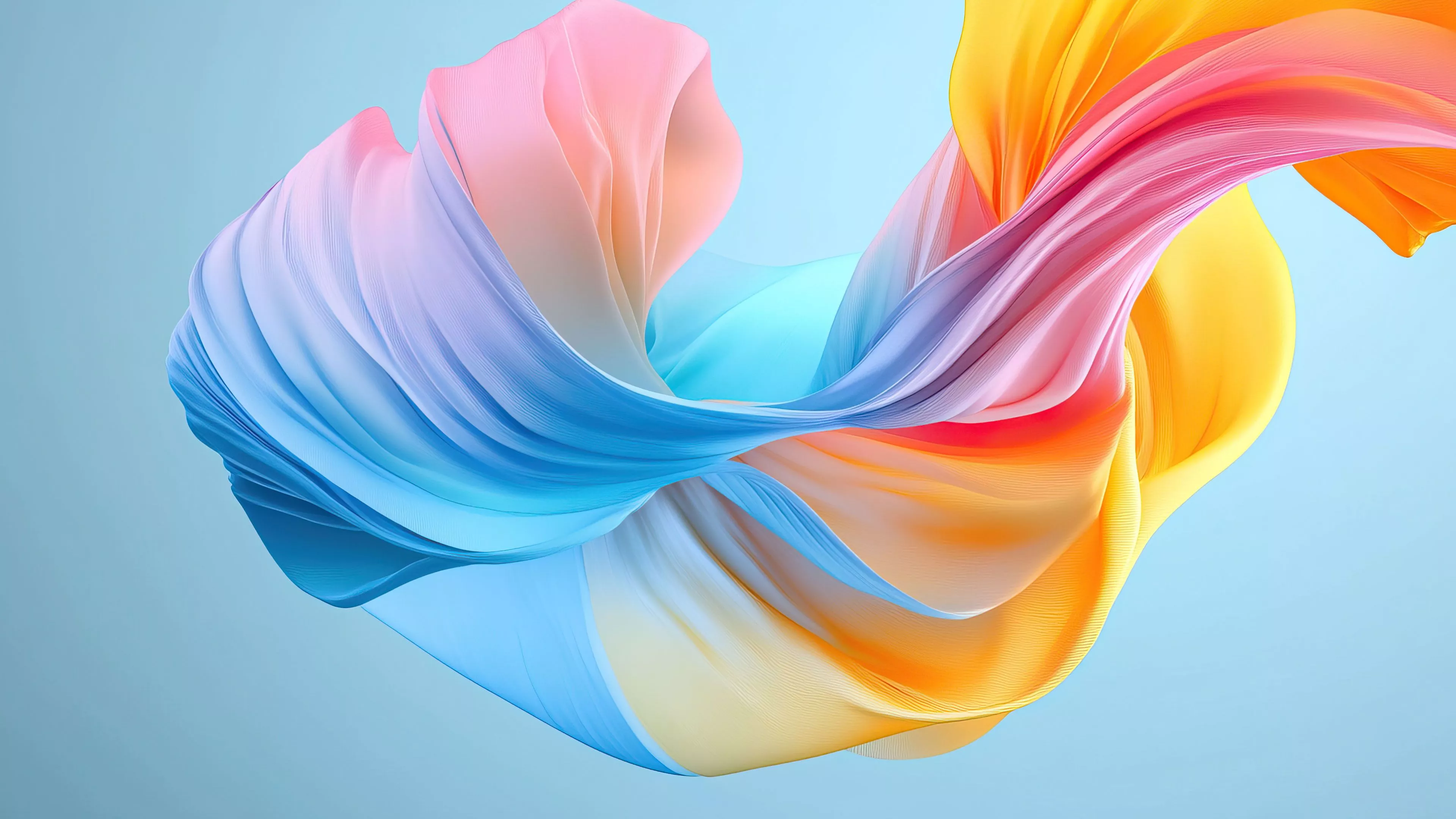 Abstract Whimsical Flow Of Colors 4K