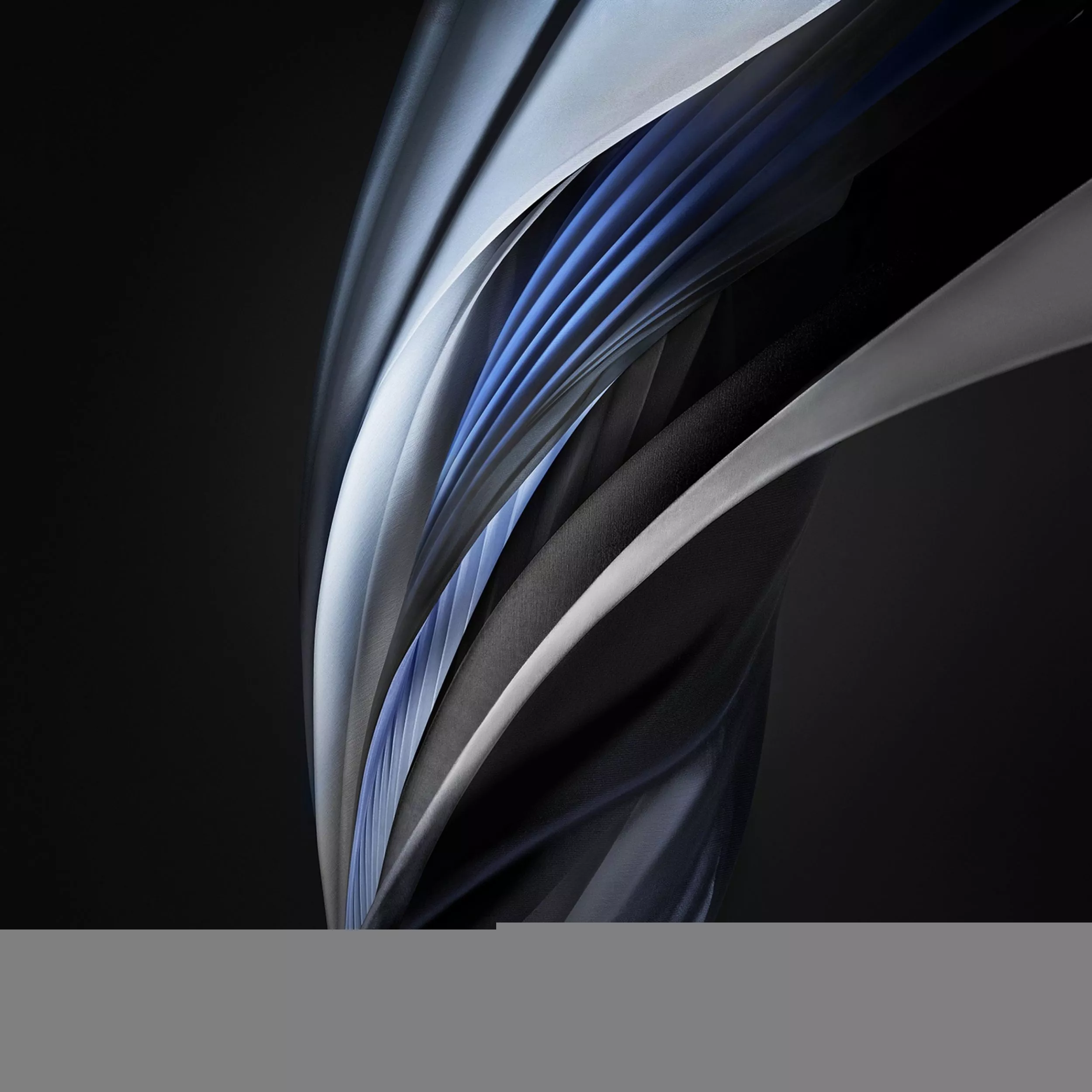Dark Blue Abstract Swirl Art Apple Stock