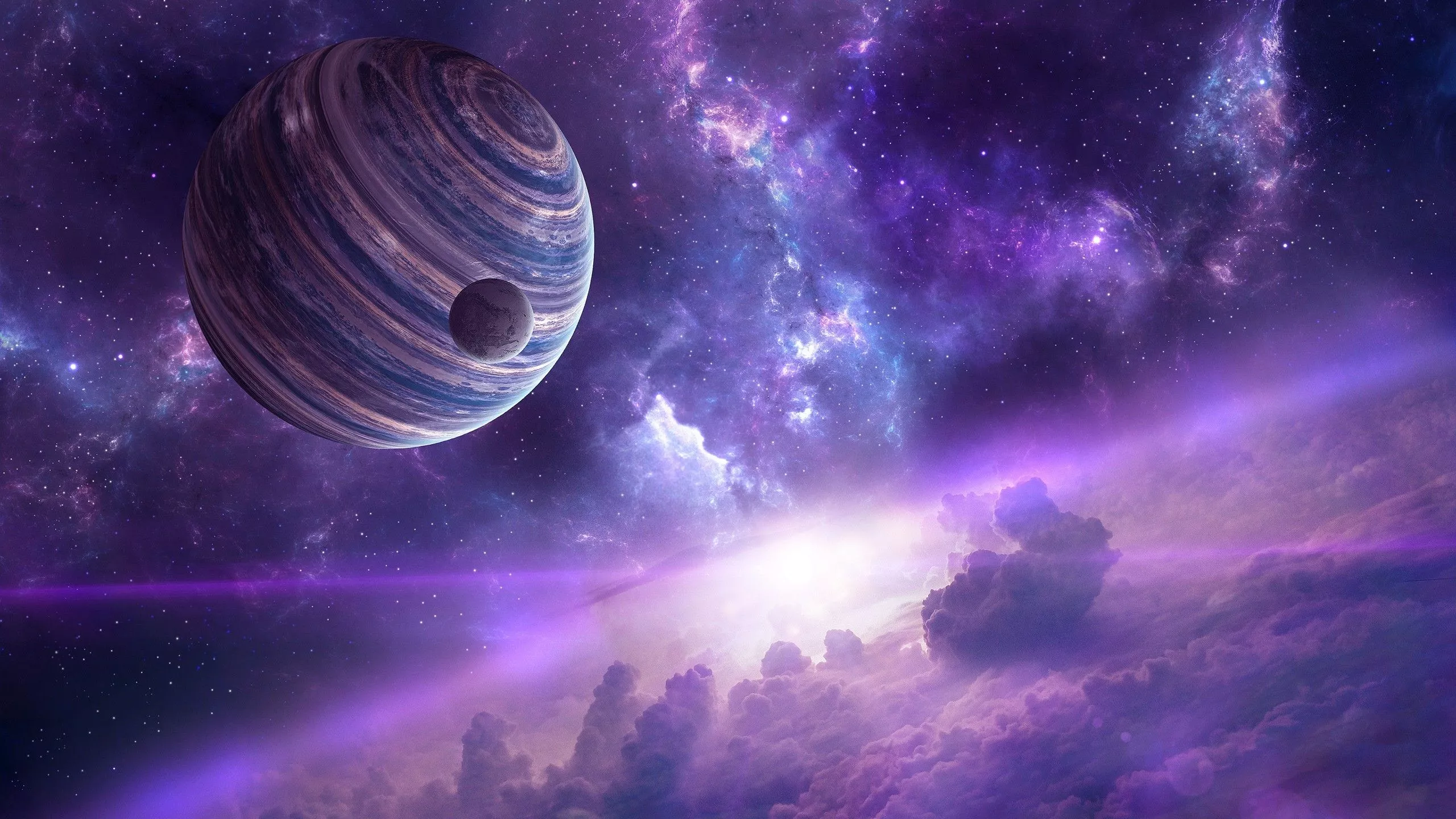 Purple Planet And Purple Space HD