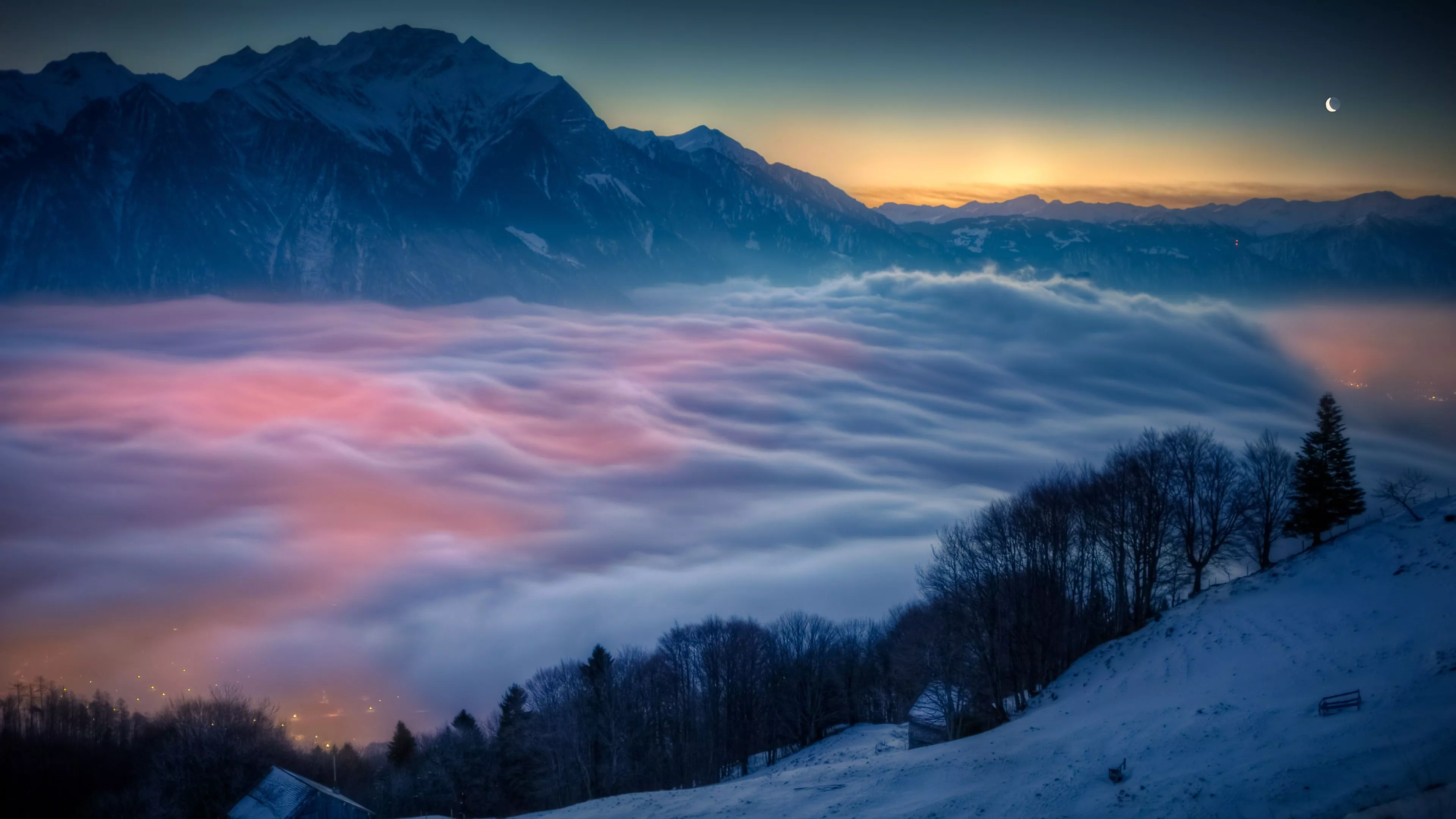 Above clouds Wallpaper 4K, Scenic