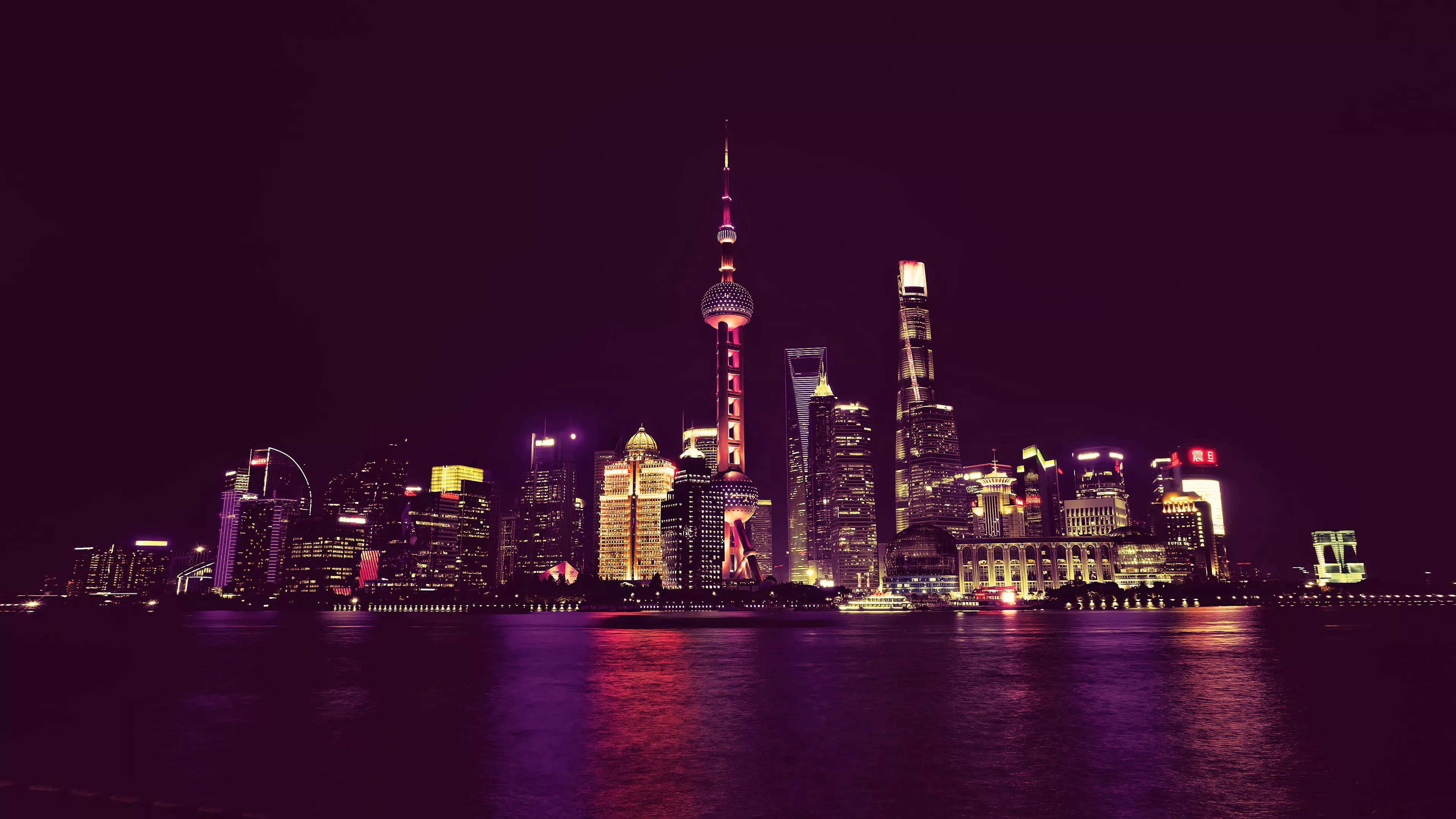 China Neon City Light Cityscape