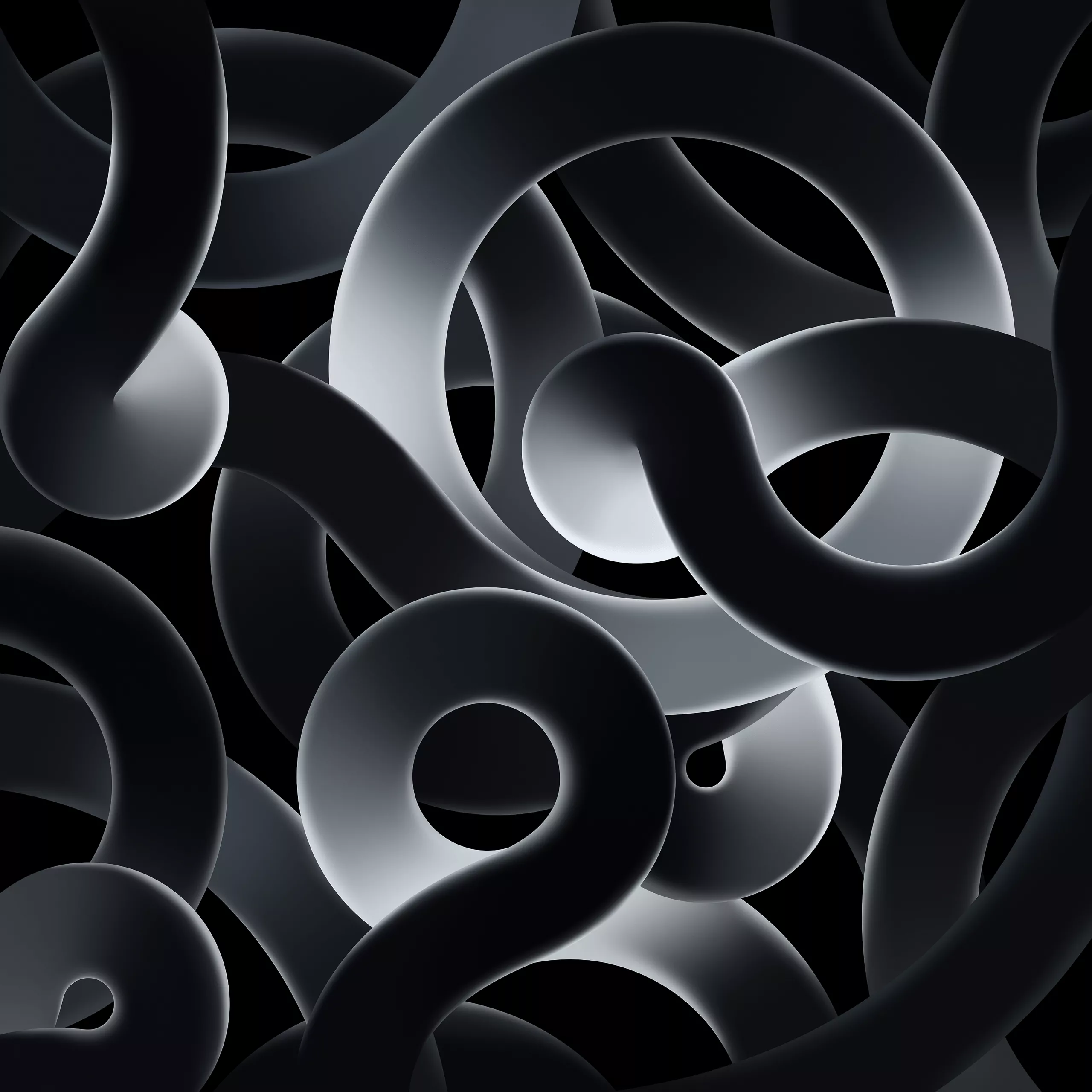 iPad Air 2022 Wallpaper 4K, Dark Mode