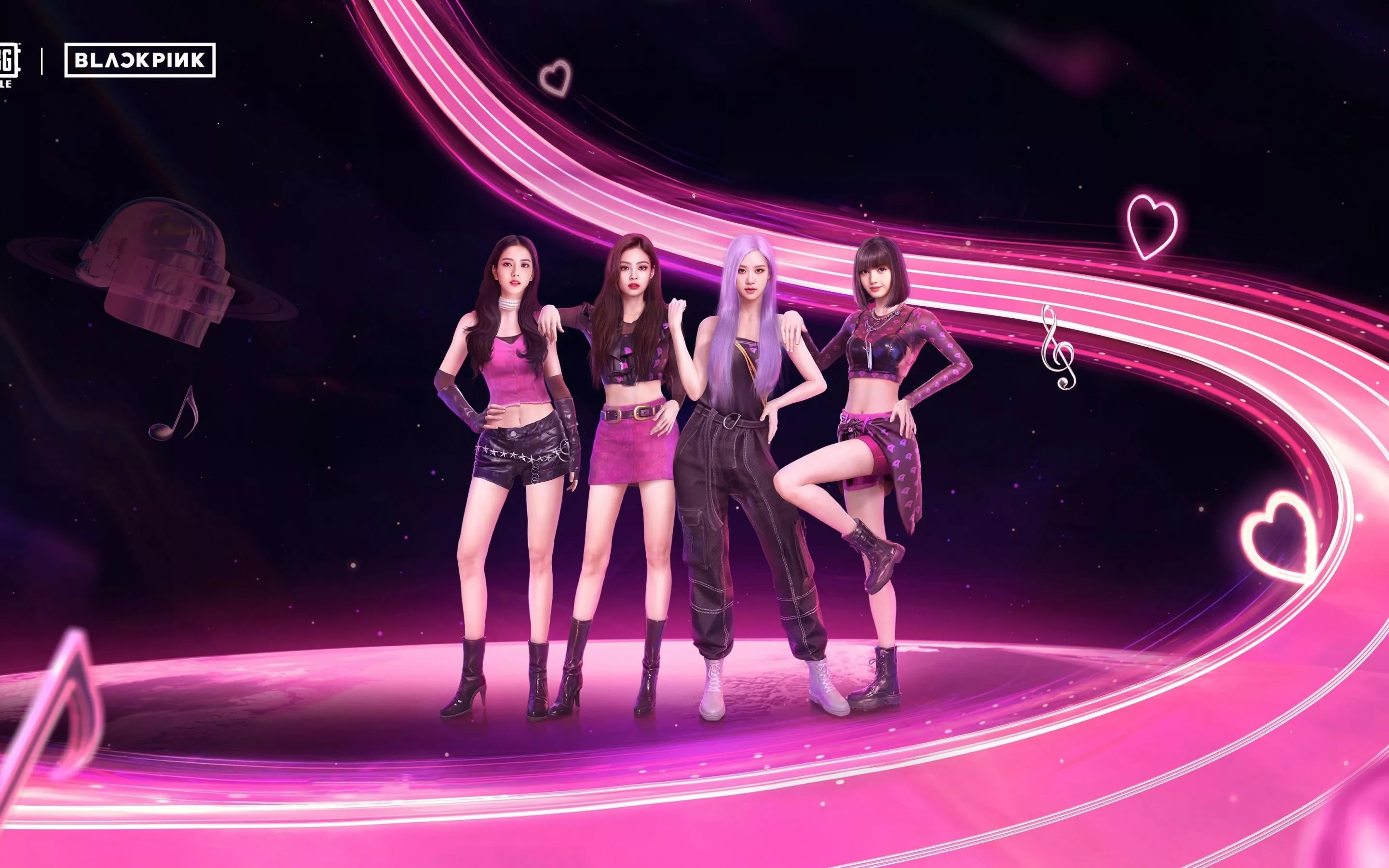 Pink aesthetic Wallpaper 4K, Blackpink