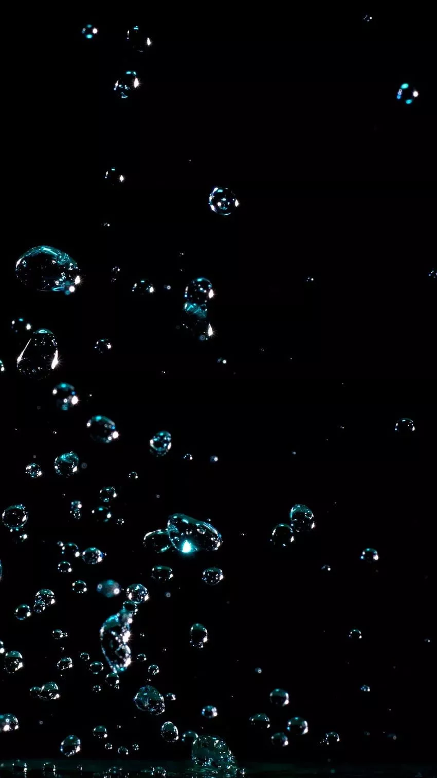 Solid Black iPhone, Dark Water HD phone