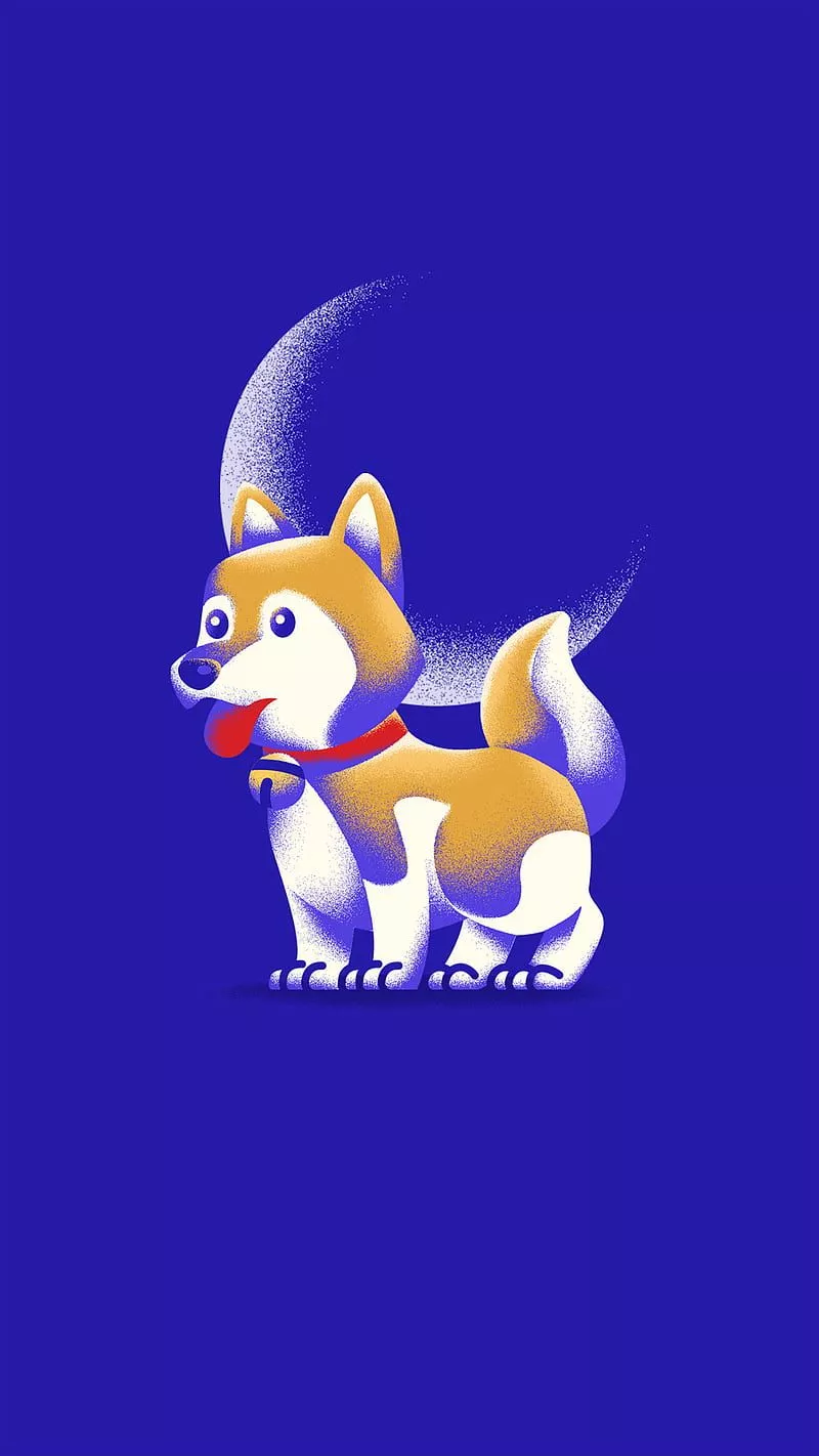 Shiba inu, art, cute, desenho, dog