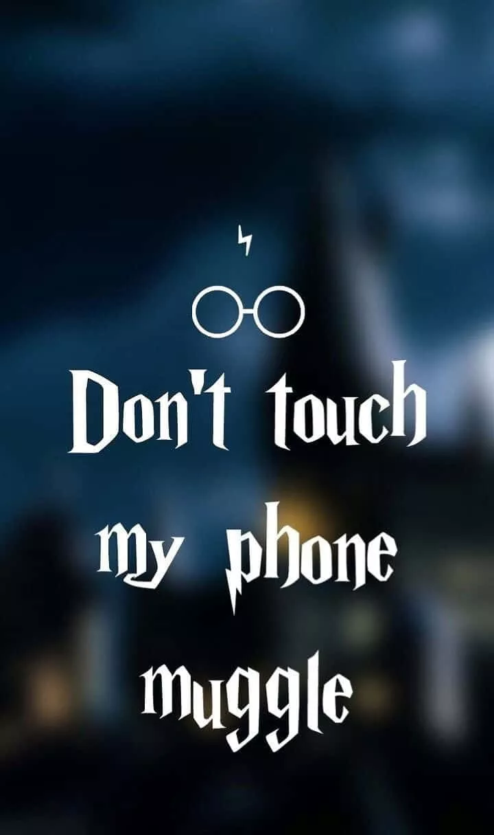 Don't Touch My Phone Muggle Funny Lock
