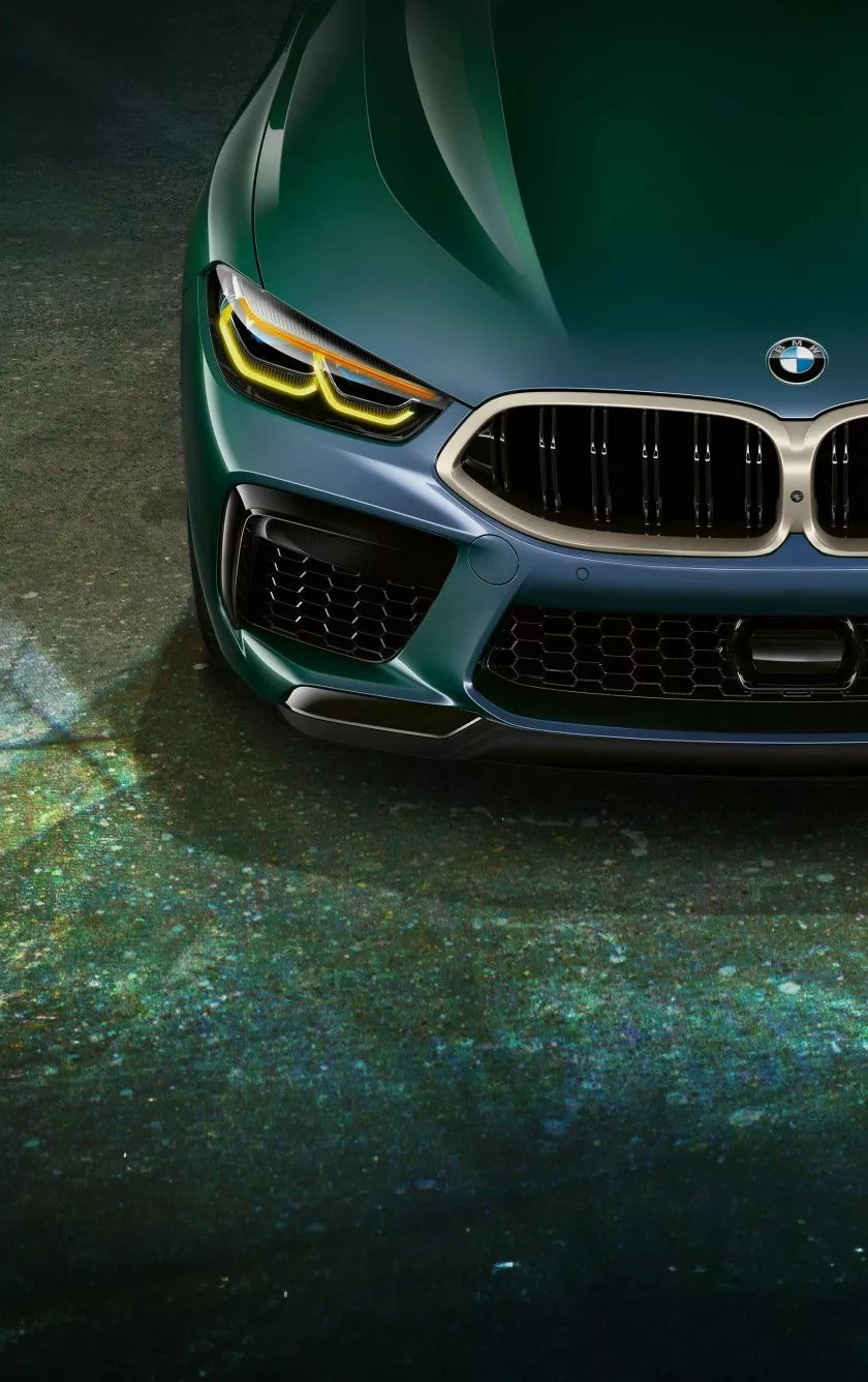 wallpaper 840x1336 bmw m8, green