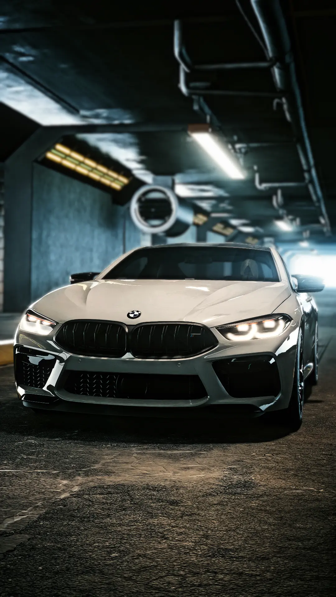 BMW M8 Competition coupe at Cyberpunk