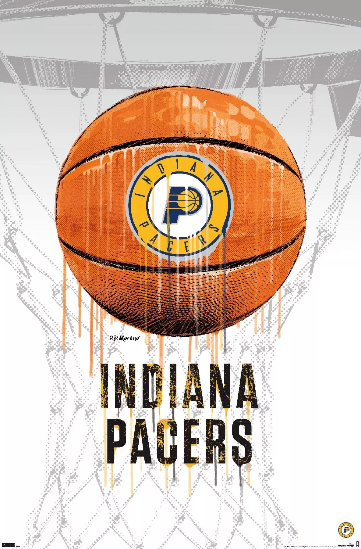 Drip Basketball 21 Wall Poster