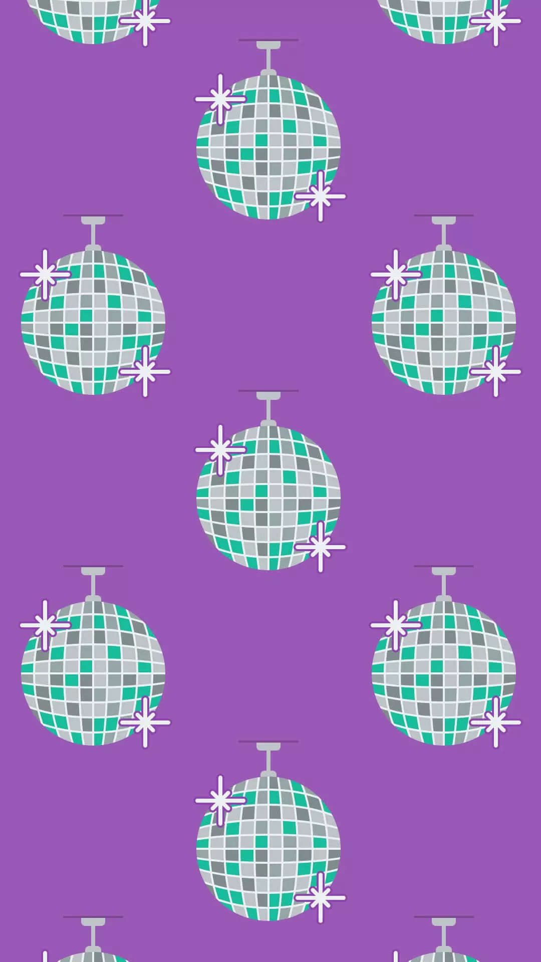 Shinning Mirror Ball Disco Background