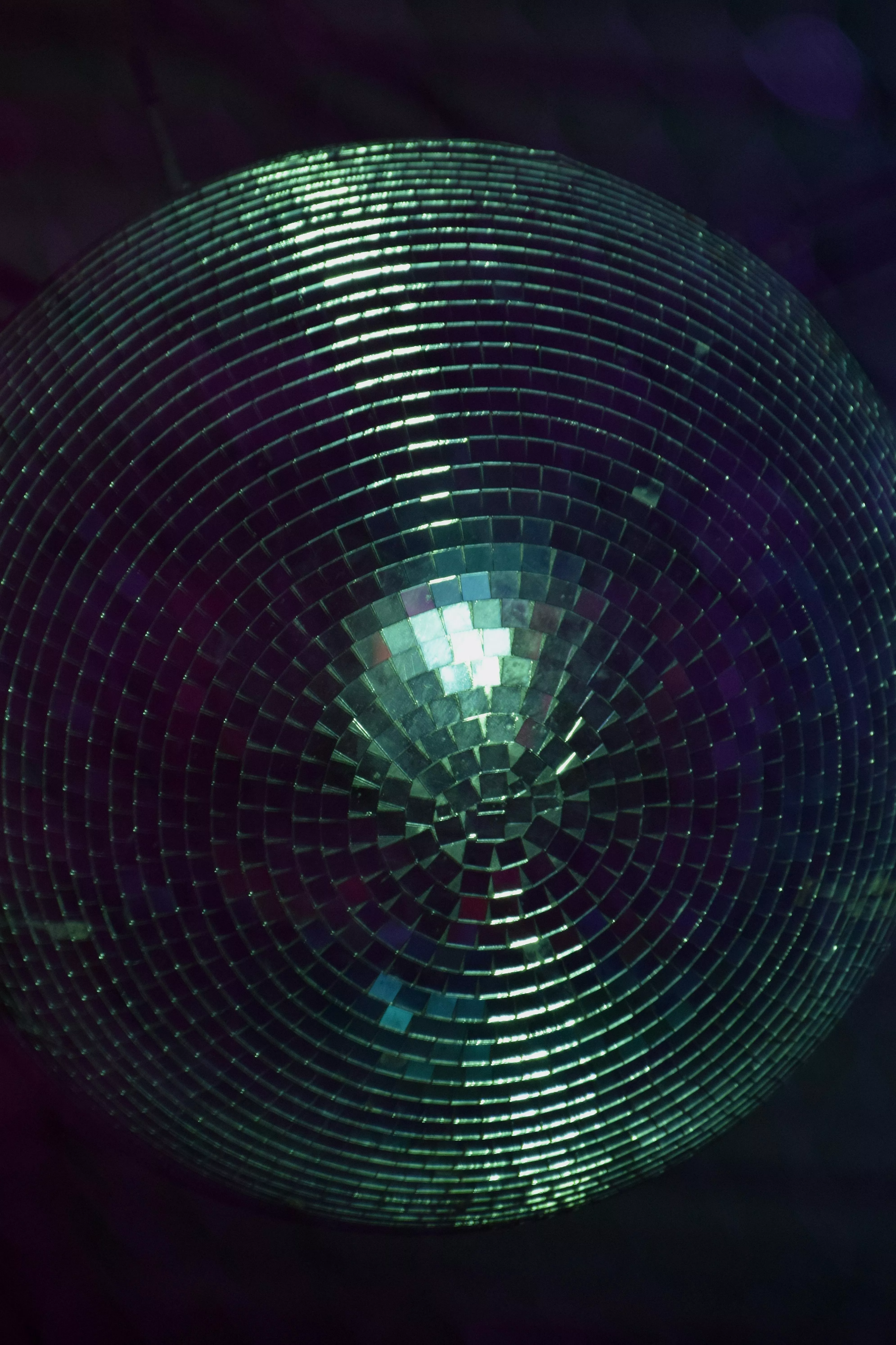 Disco Ball On Purple Background · Free