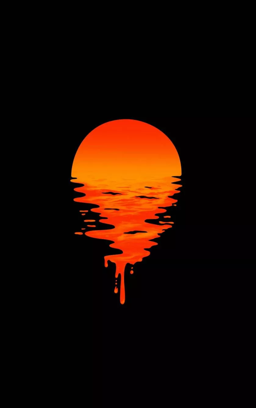 Dark Sunset iPhone Background Wallpaper
