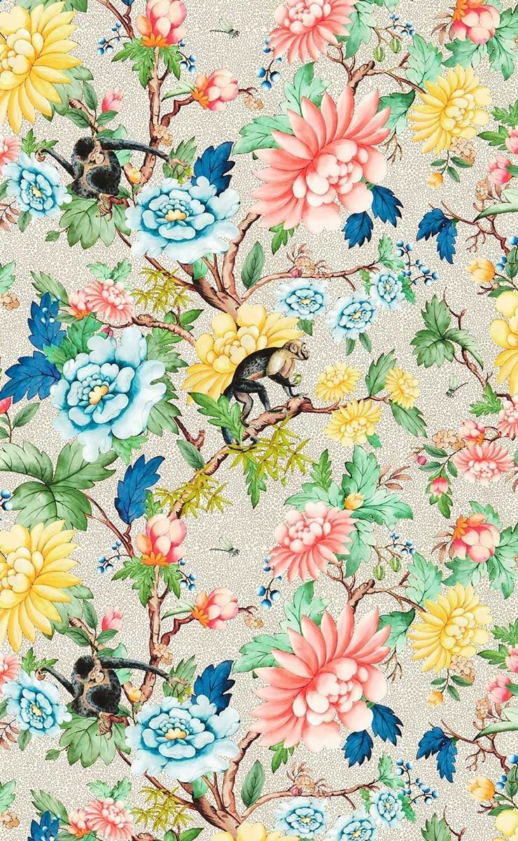 Wedgwood By Clarke & Clarke Wallpaper Sapphire Garden W0133 01