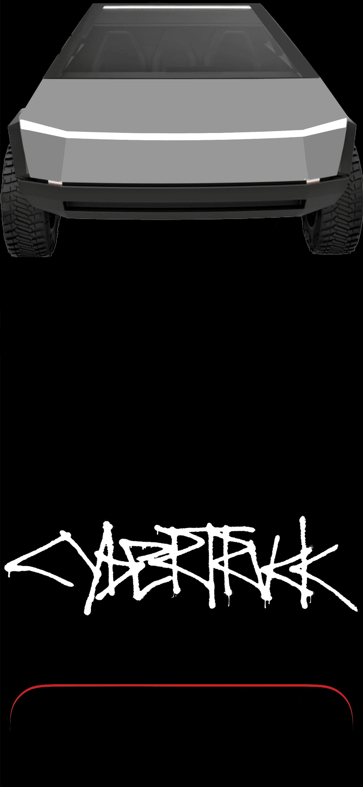Cybertruck Dynamic Island Wallpaper