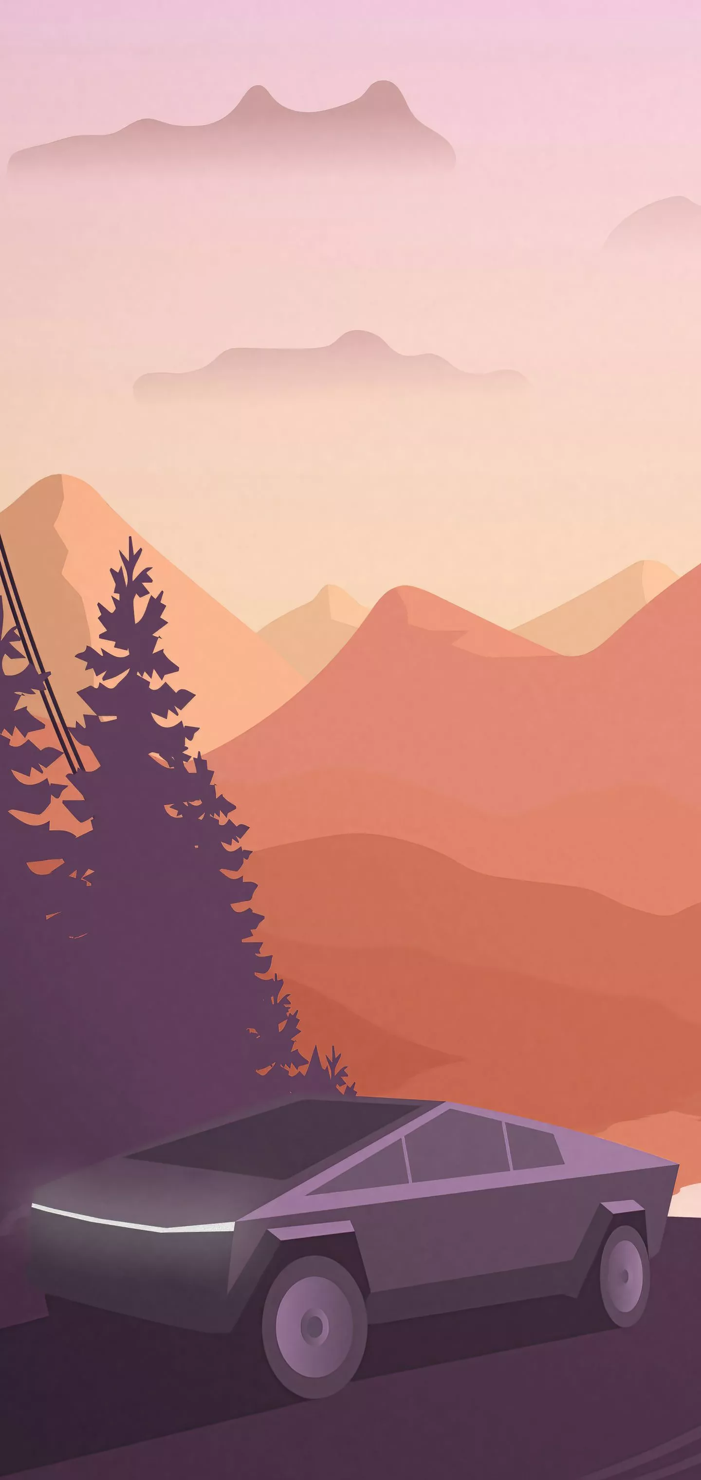 Tesla Cybertruck iPhone Wallpaper