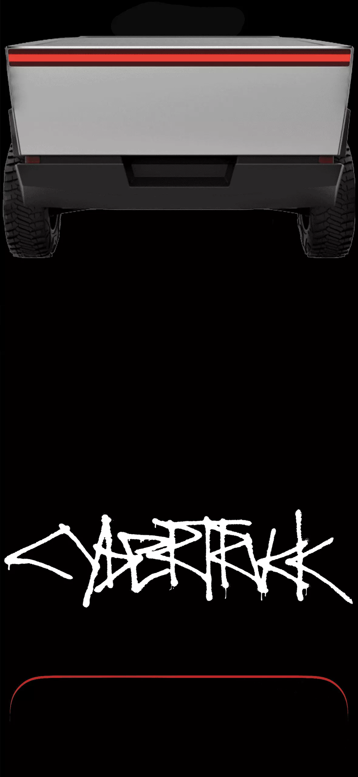 Cybertruck Dynamic Island Wallpaper