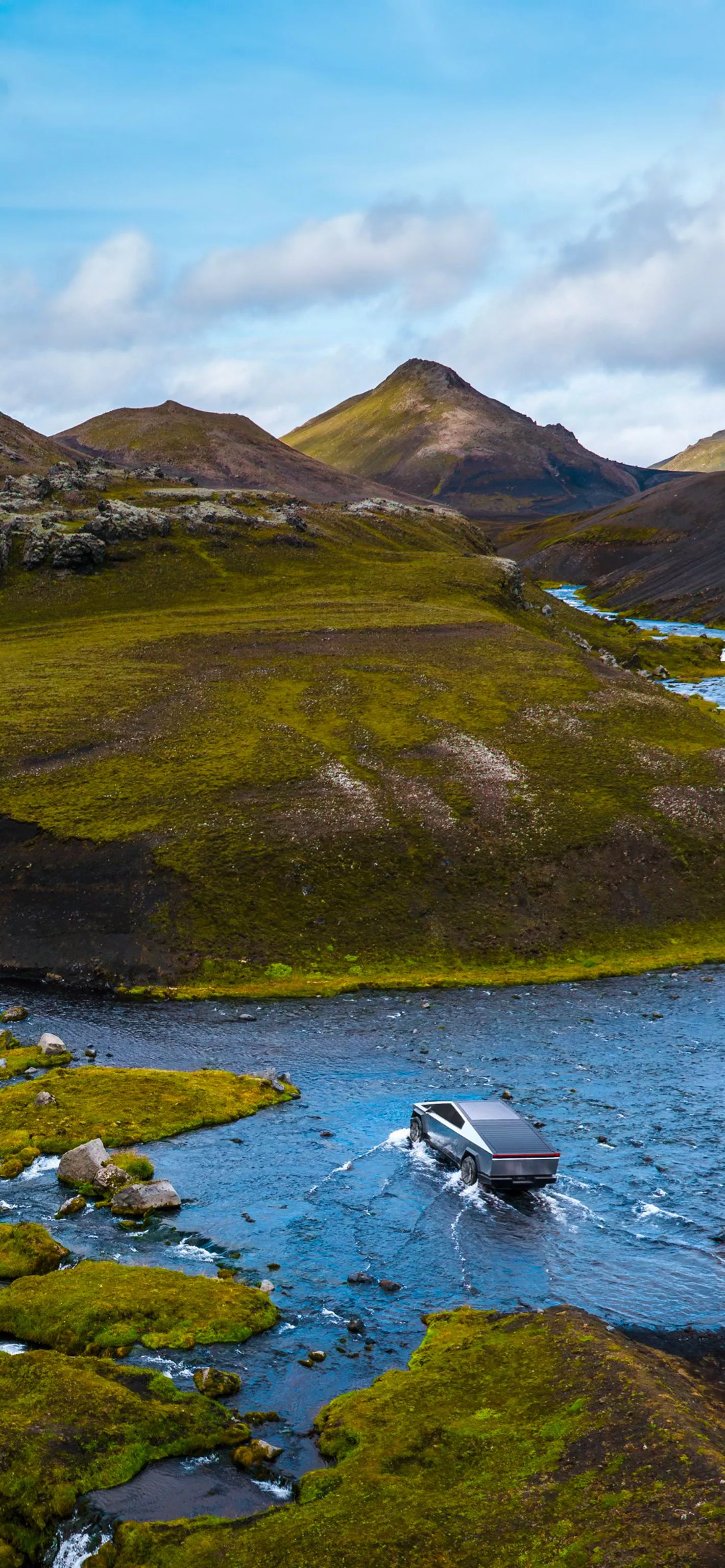 Rugged Tesla Cybertruck wallpaper