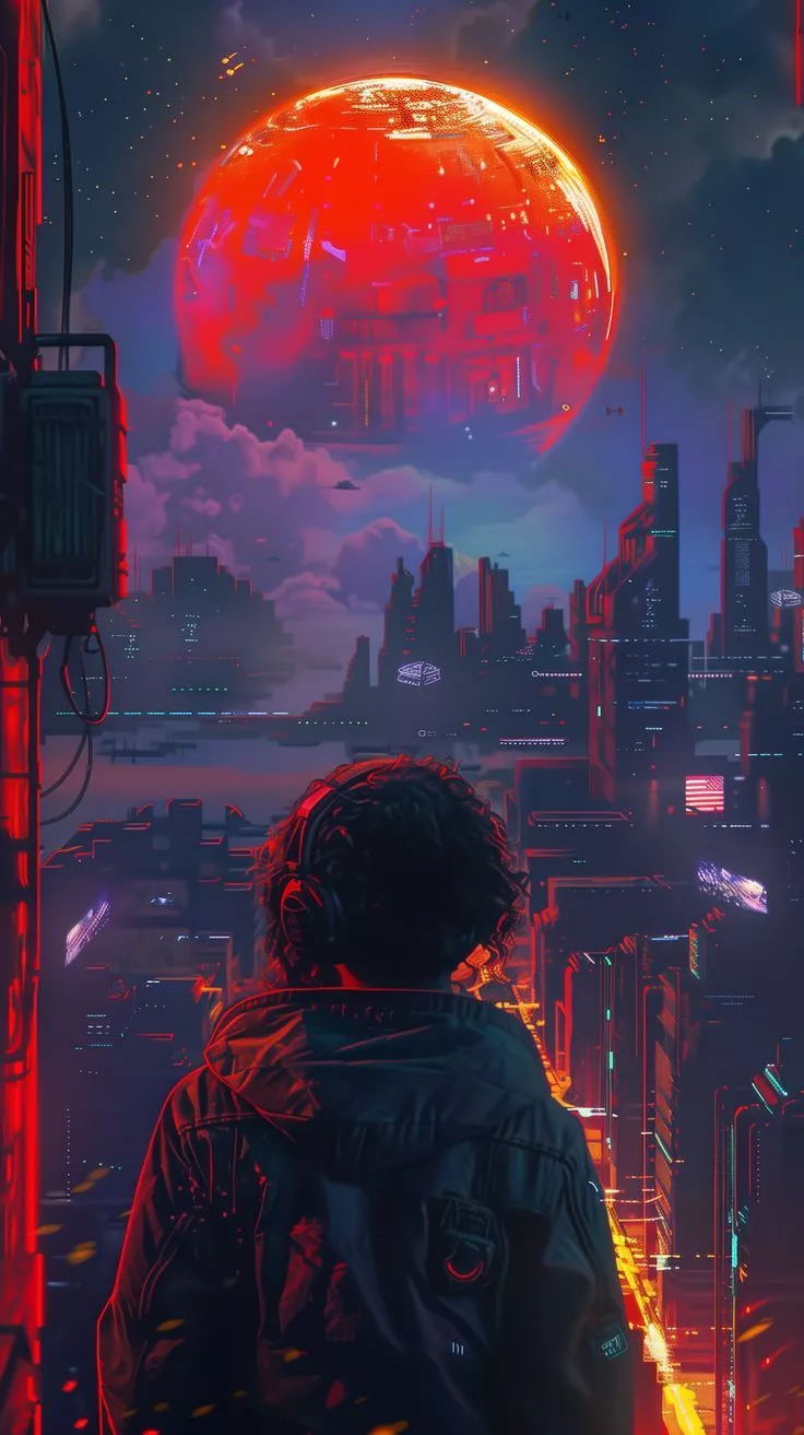 Pixel Art Inspired SciFi Wallpaper V2.5