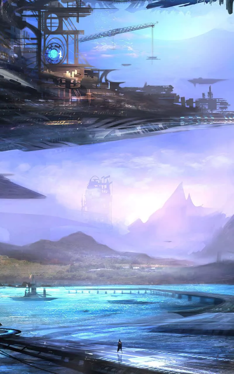 Sci Fi Beach Wallpaper